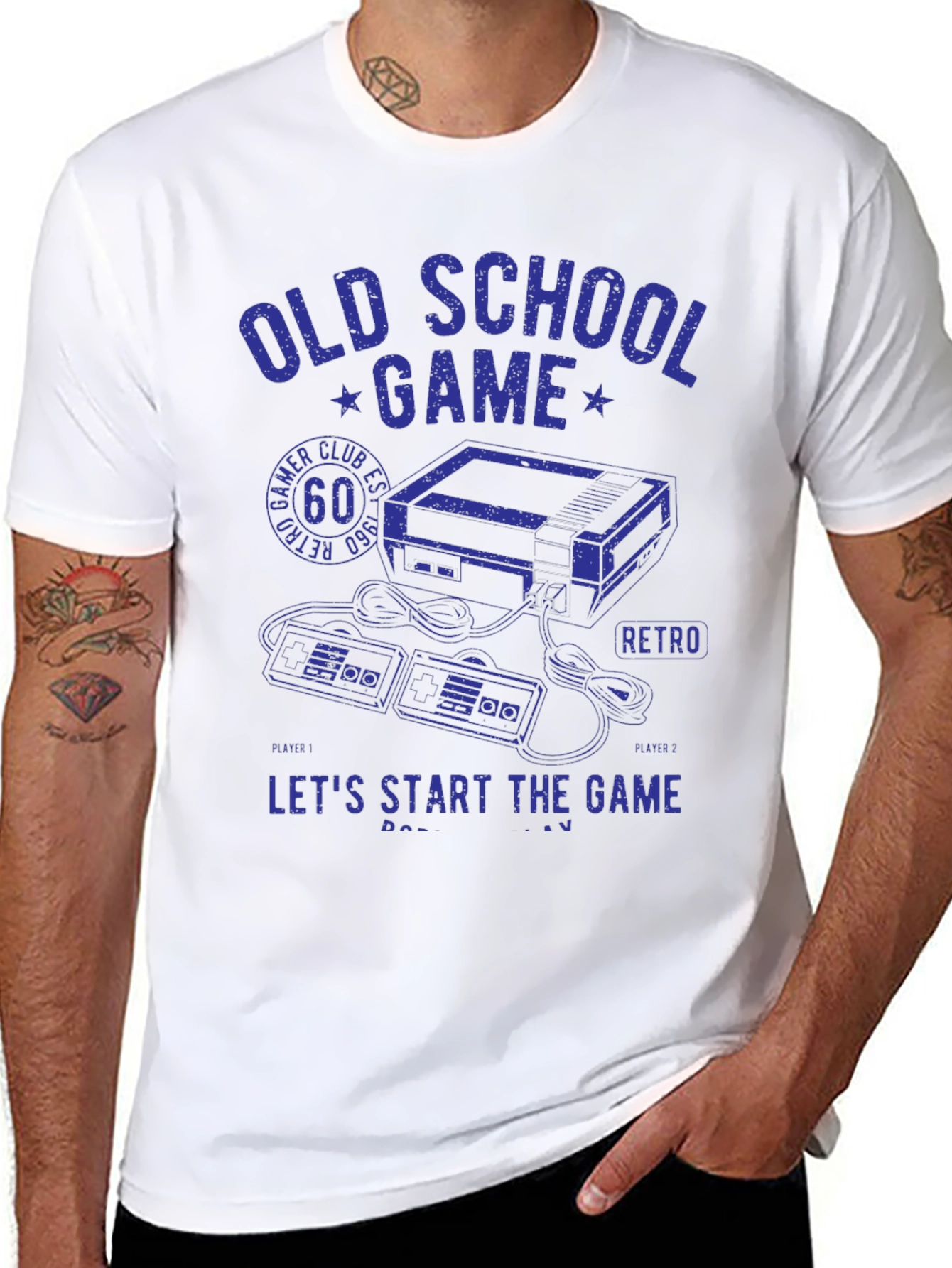 Old School Gamer T-Shirt - Retro Console Design