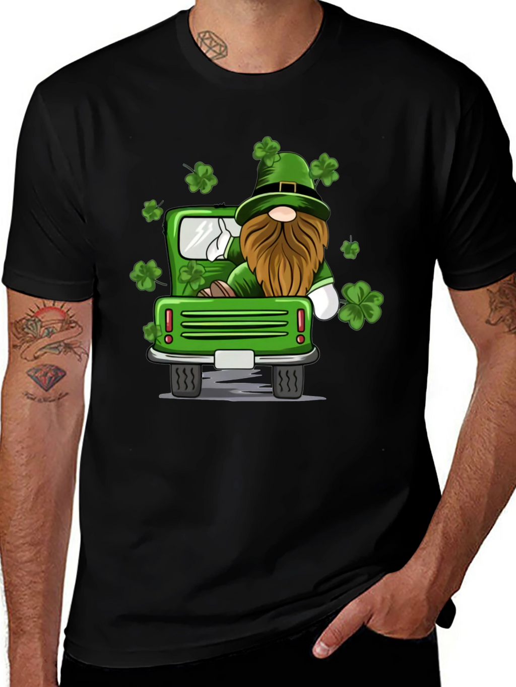 St. Patricks Day Gnome Truck T-Shirt