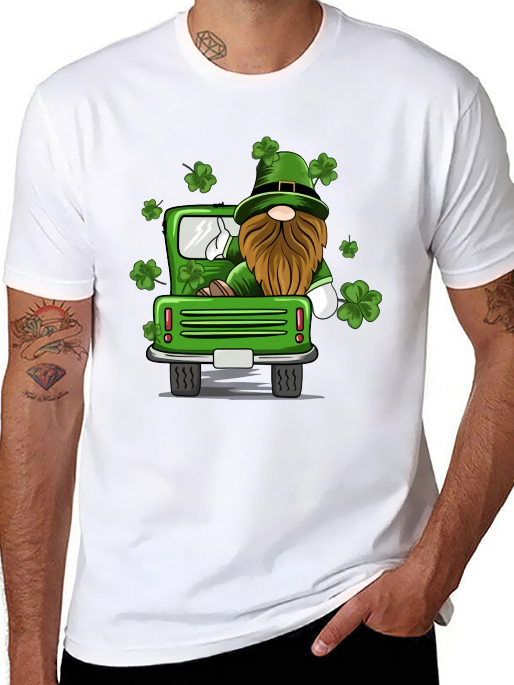 St. Patricks Day Gnome Truck T-Shirt