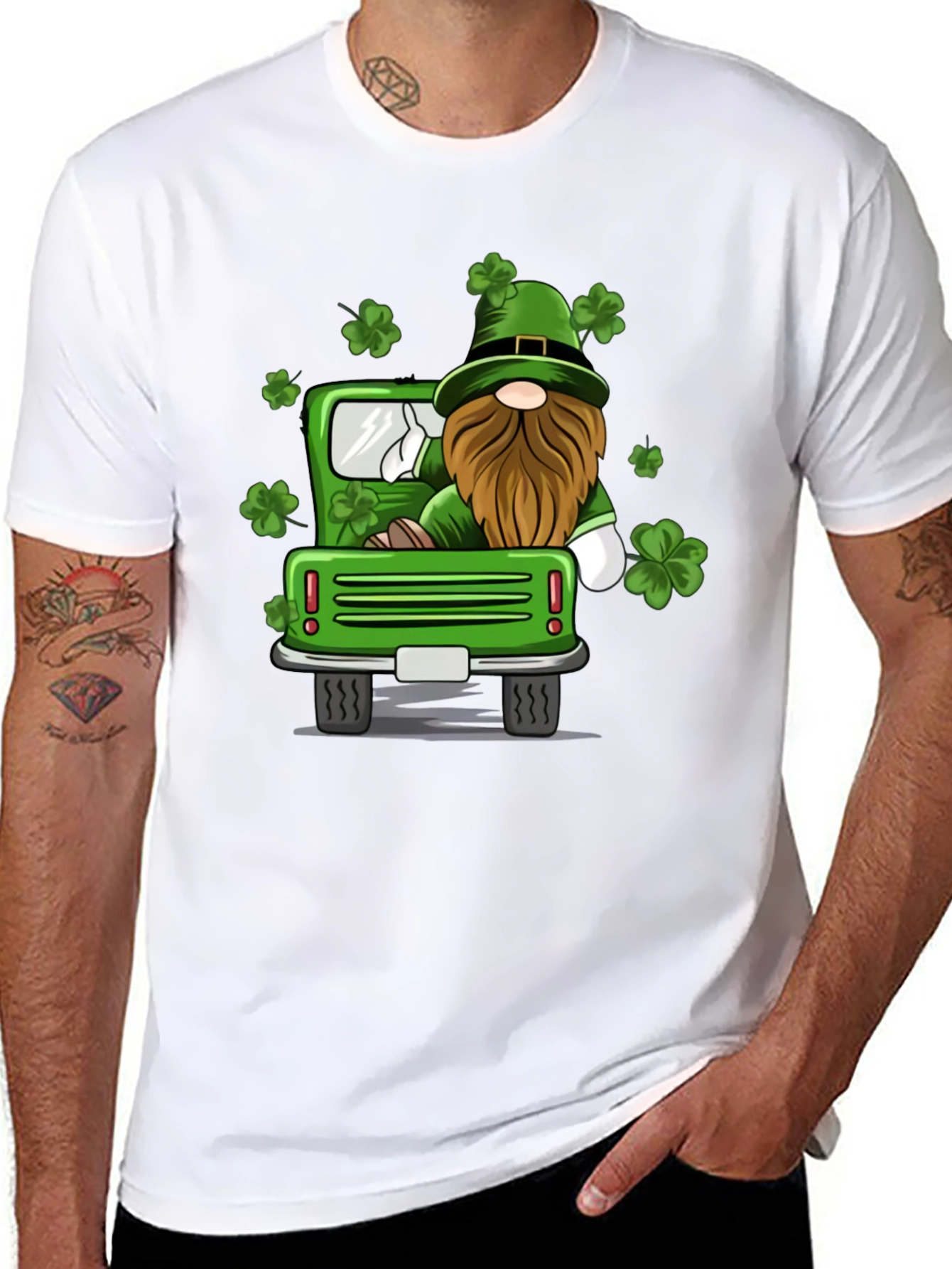 St. Patricks Day Gnome Truck T-Shirt