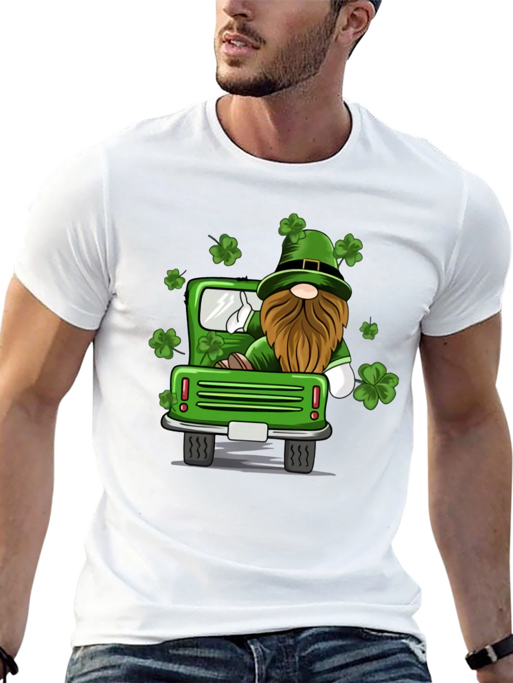 St. Patricks Day Gnome Truck T-Shirt