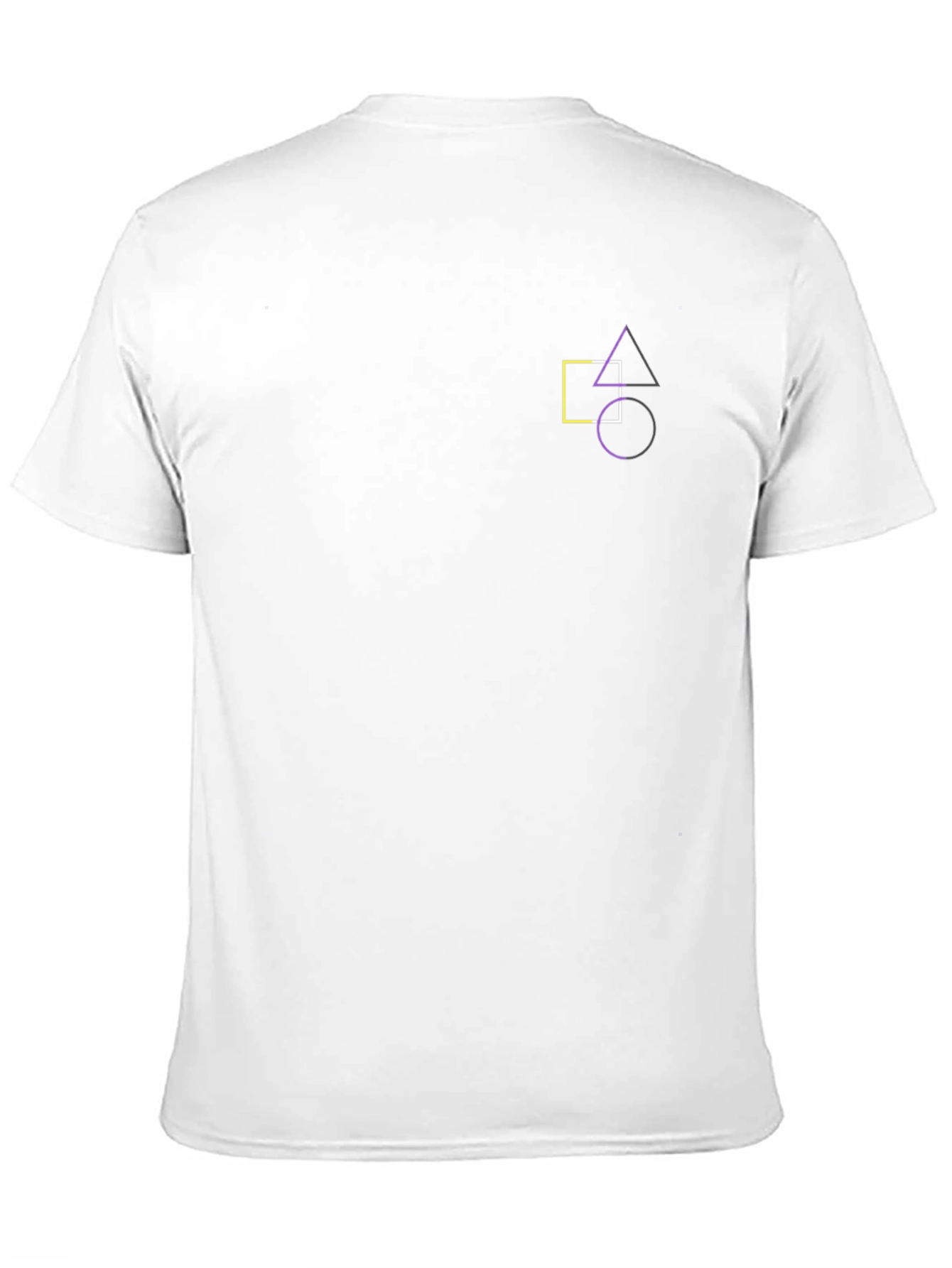 Geometric Print Black T-Shirt