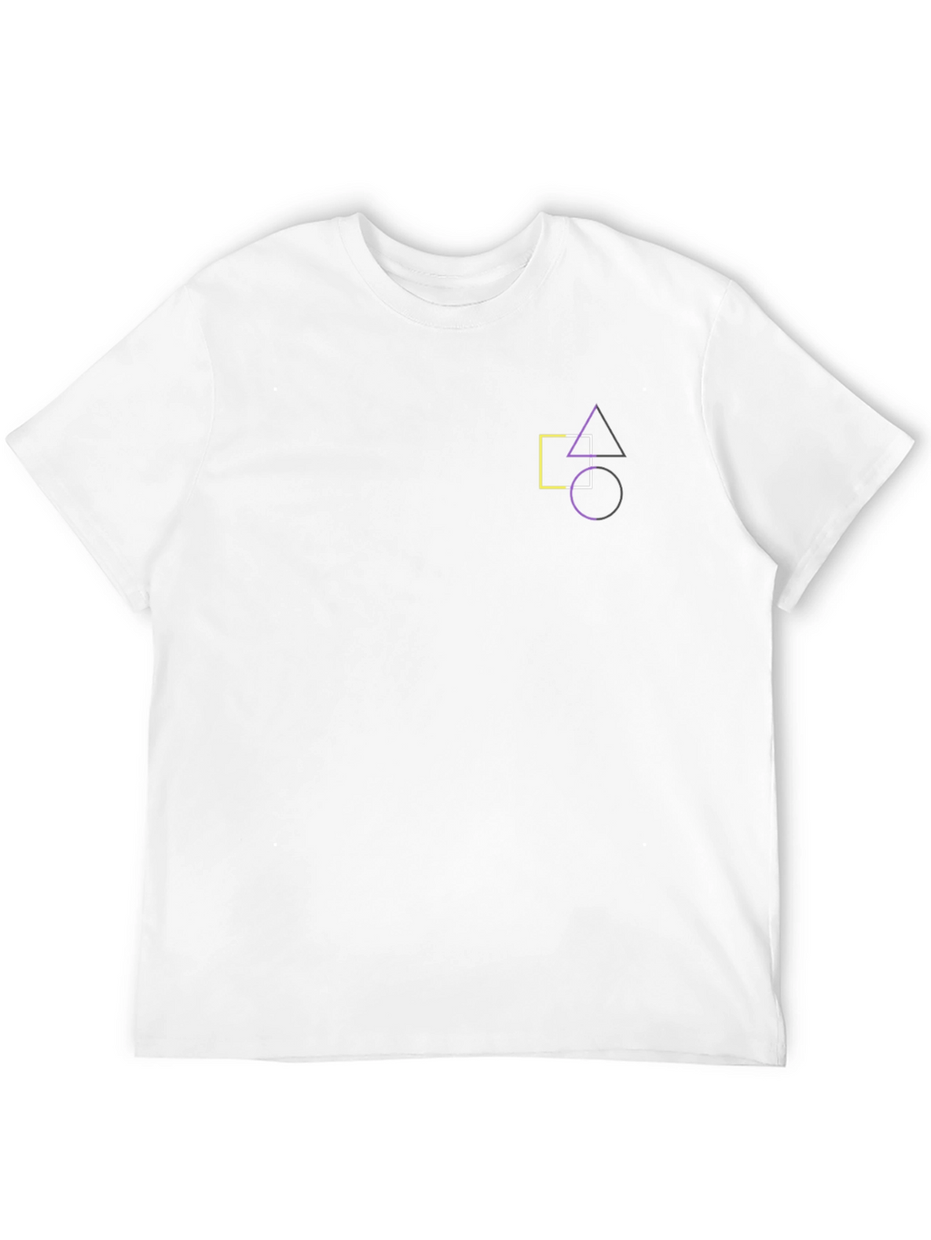 Geometric Print Black T-Shirt