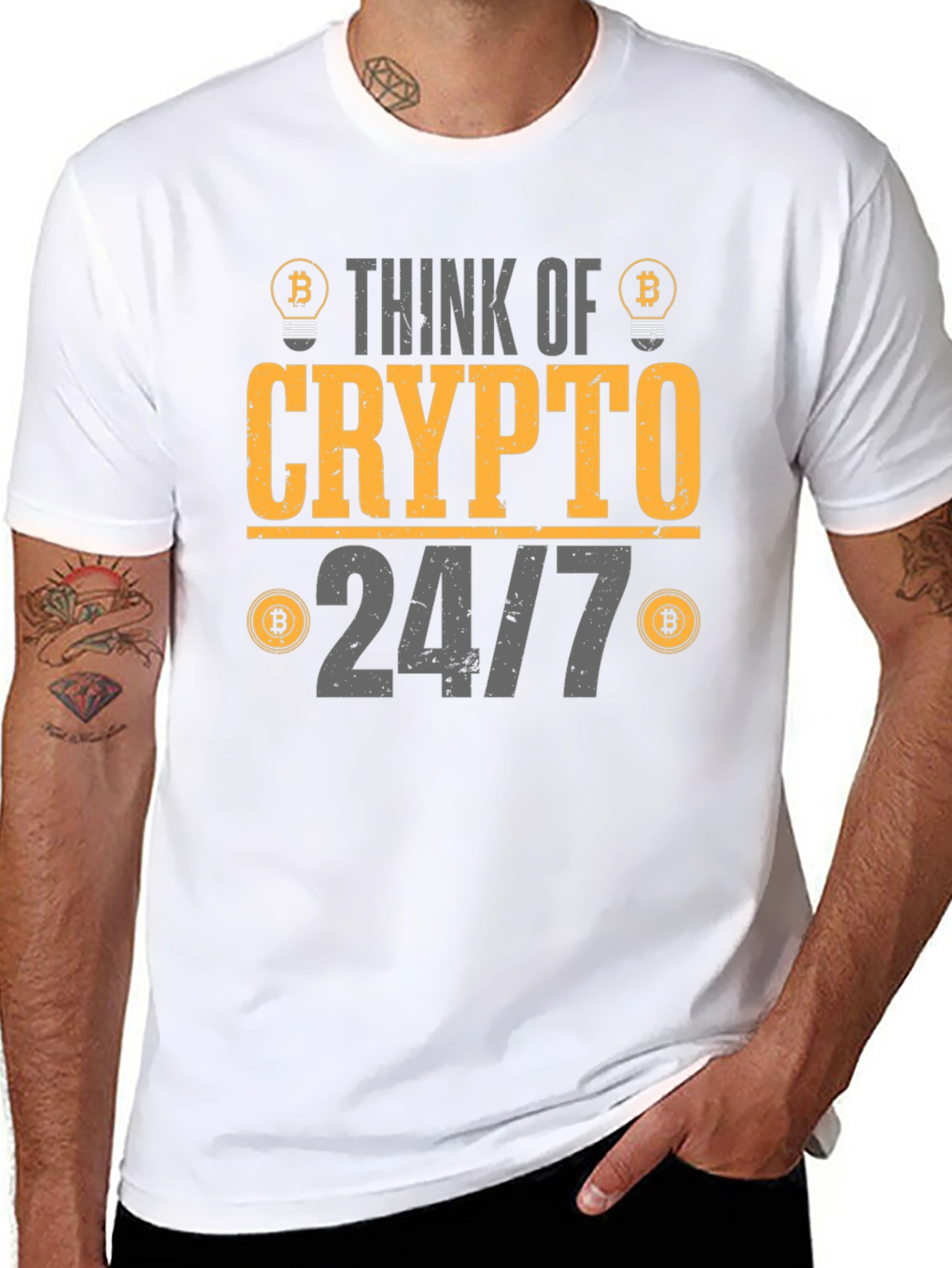 Think Crypto 24/7 Graphic Tee