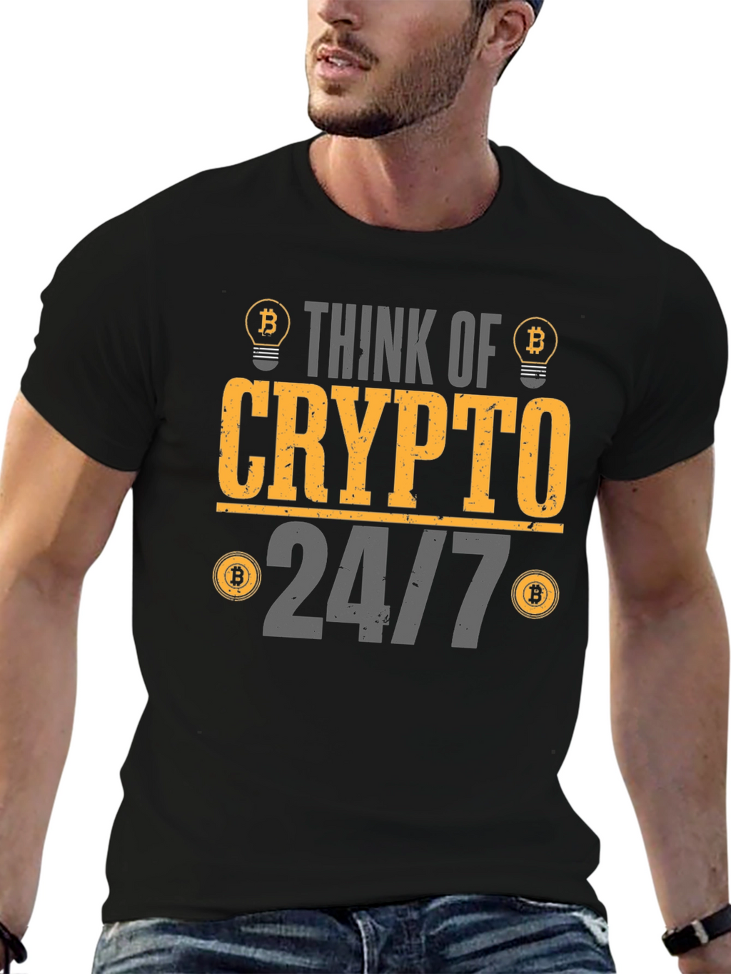 Think Crypto 24/7 Graphic Tee