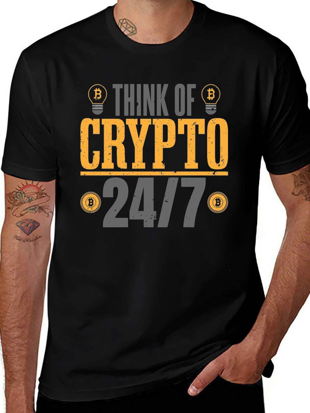 Think Crypto 24/7 Graphic Tee