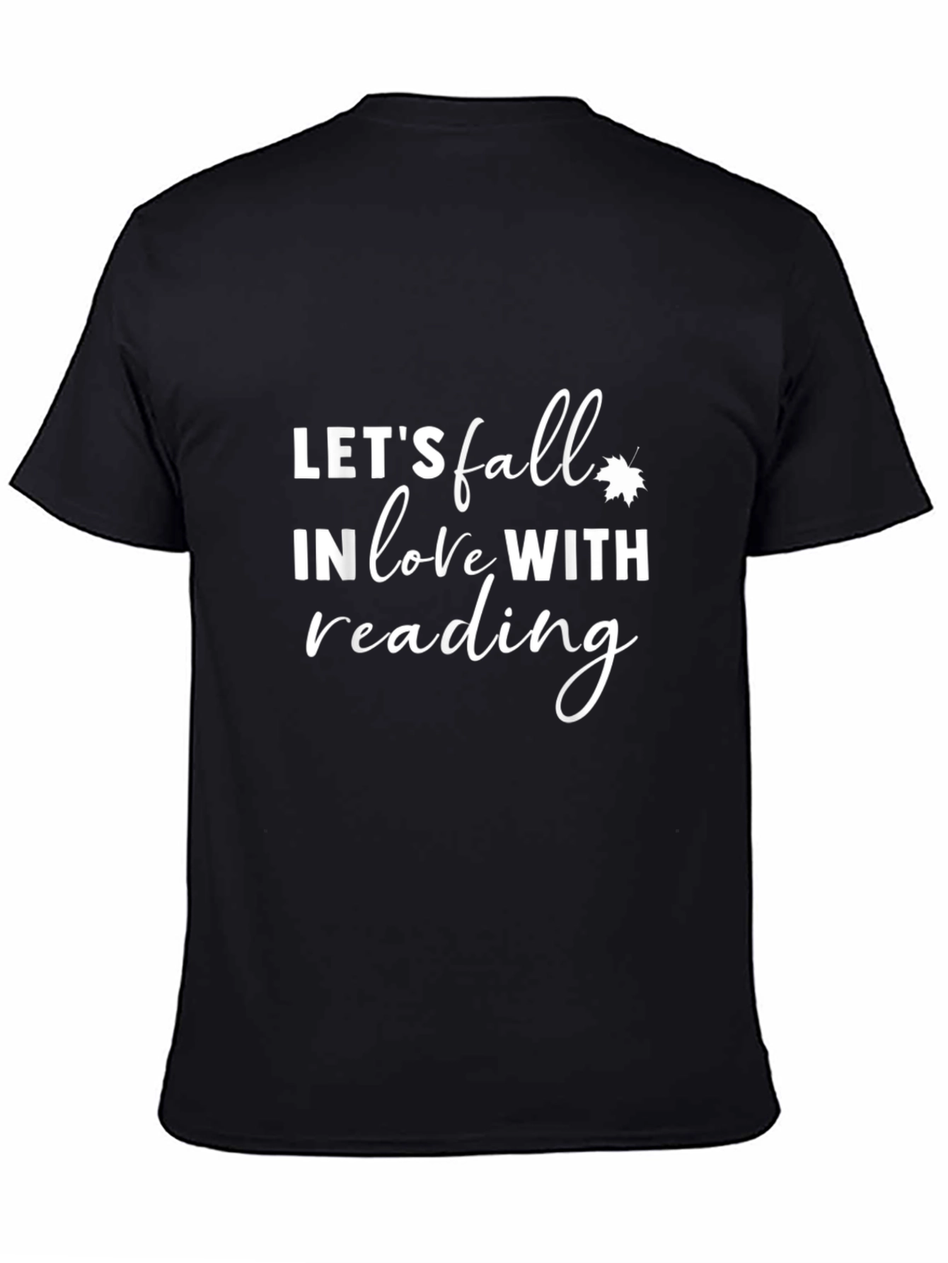 Fall in Love with Reading Black Graphic Tee