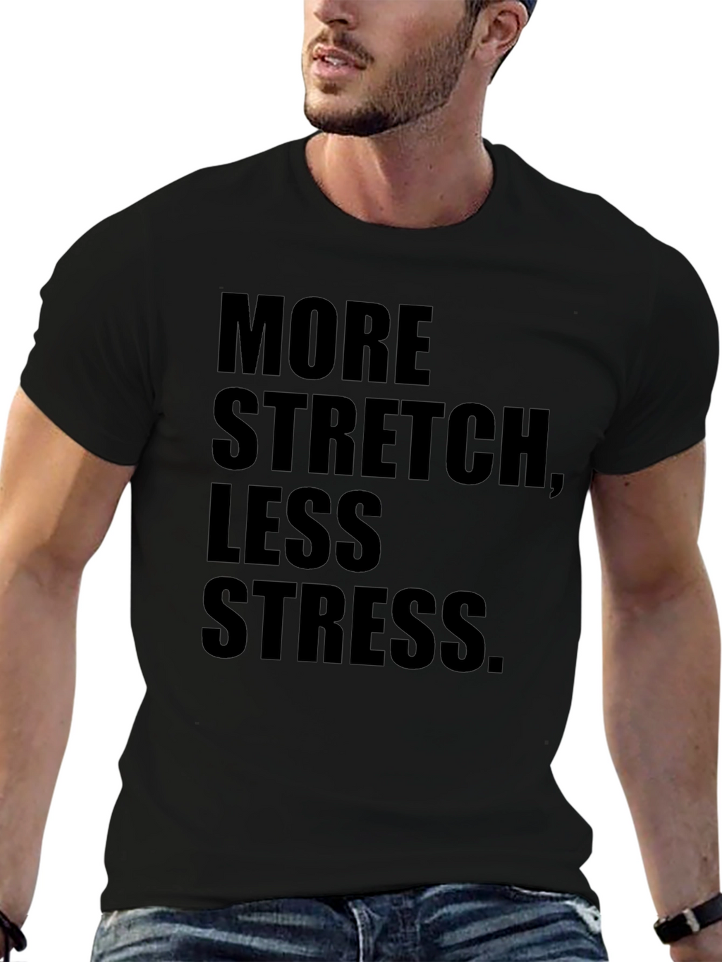 More Stretch Less Stress Graphic Tee