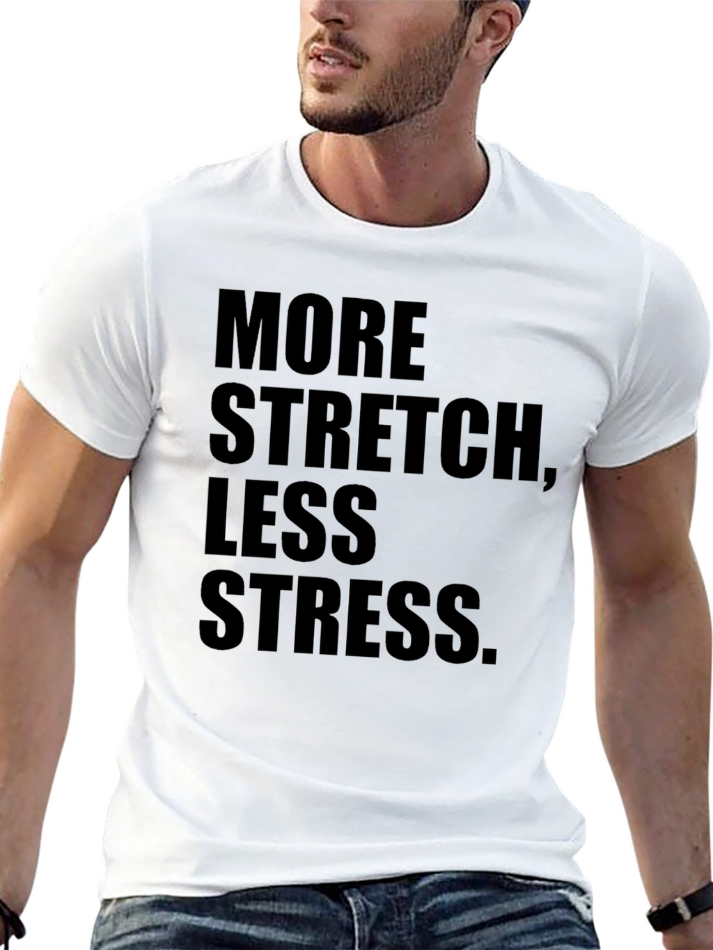 More Stretch Less Stress Graphic Tee