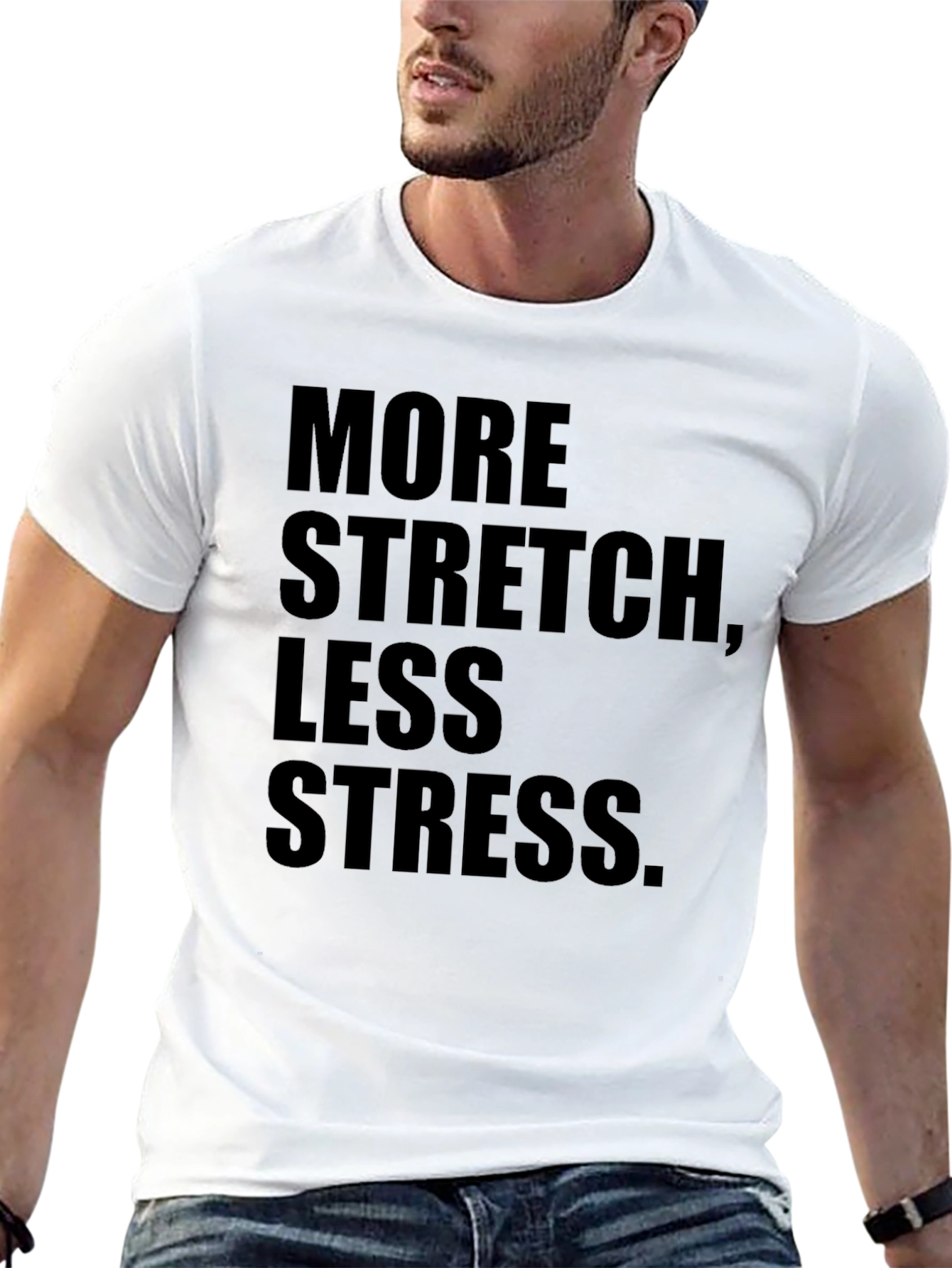 More Stretch Less Stress Graphic Tee