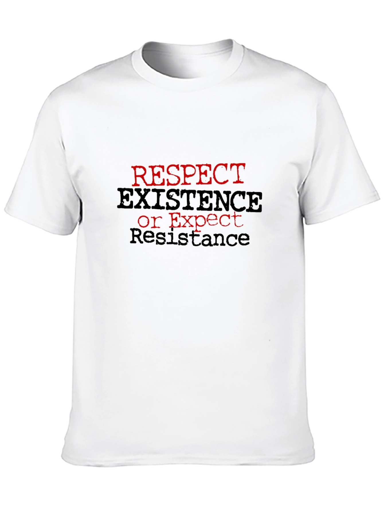 Respect Existence Graphic Tee - Black