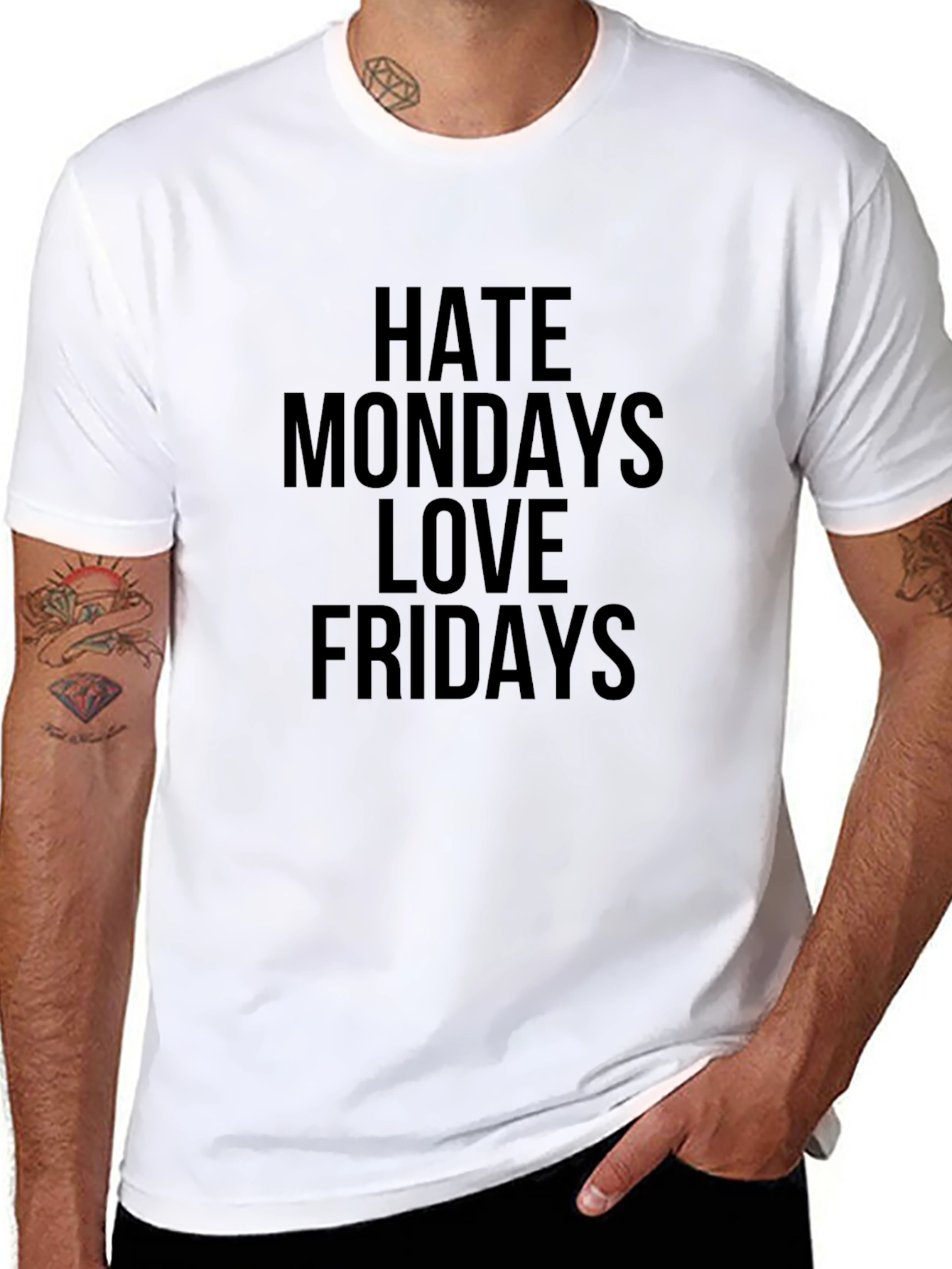 Hate Mondays Love Fridays Graphic T-Shirt