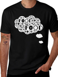 Foodie Graphic Tee - Black Cotton Comfort