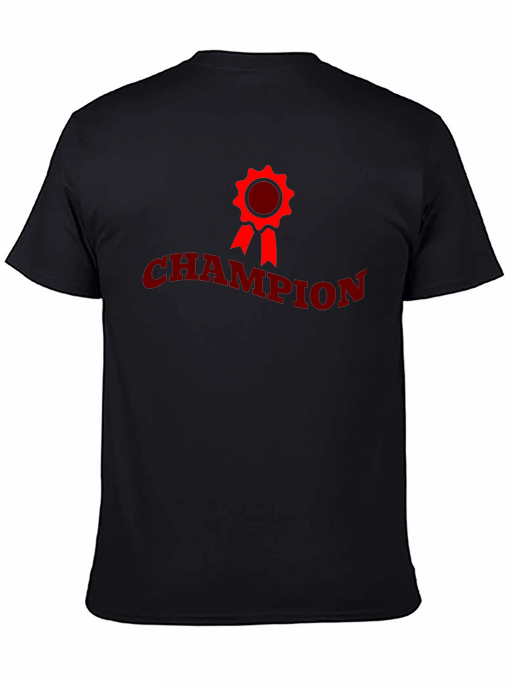 Champion Graphic Tee - Black Crew Neck