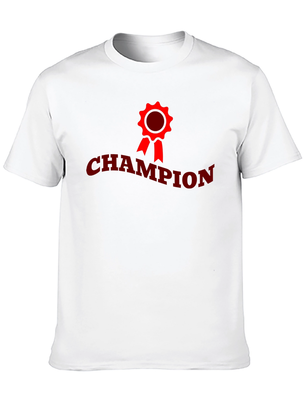 Champion Graphic Tee - Black Crew Neck