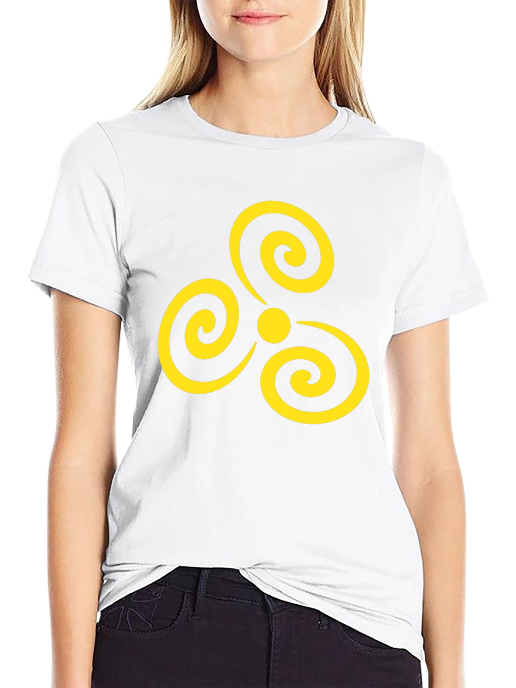 Abstract Swirl Graphic Tee - Modern Design T-Shirt