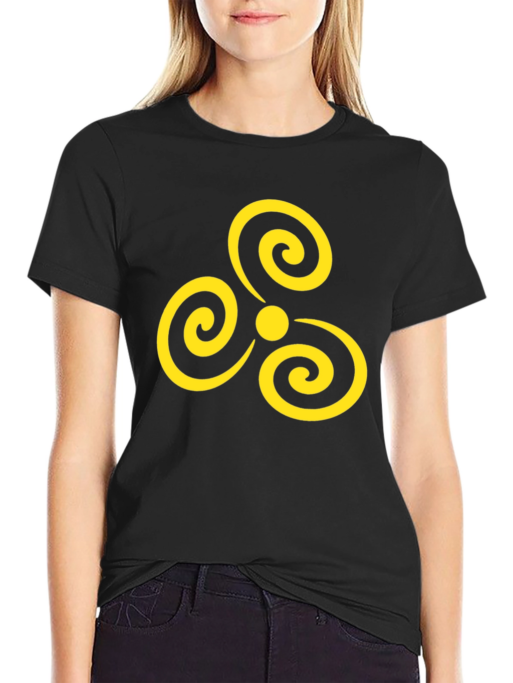 Abstract Swirl Graphic Tee - Modern Design T-Shirt