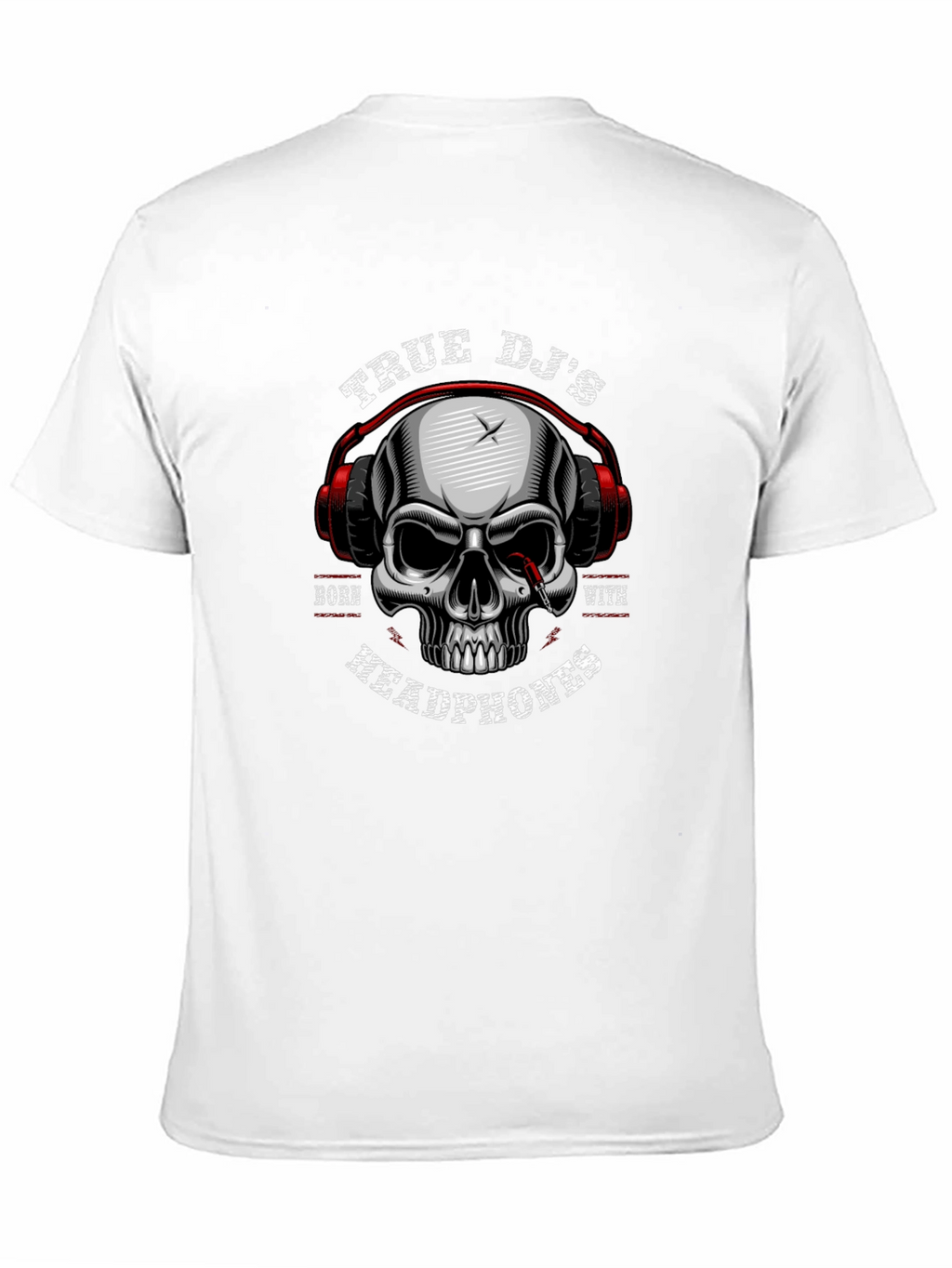 True DJ Skull Headphones T-Shirt