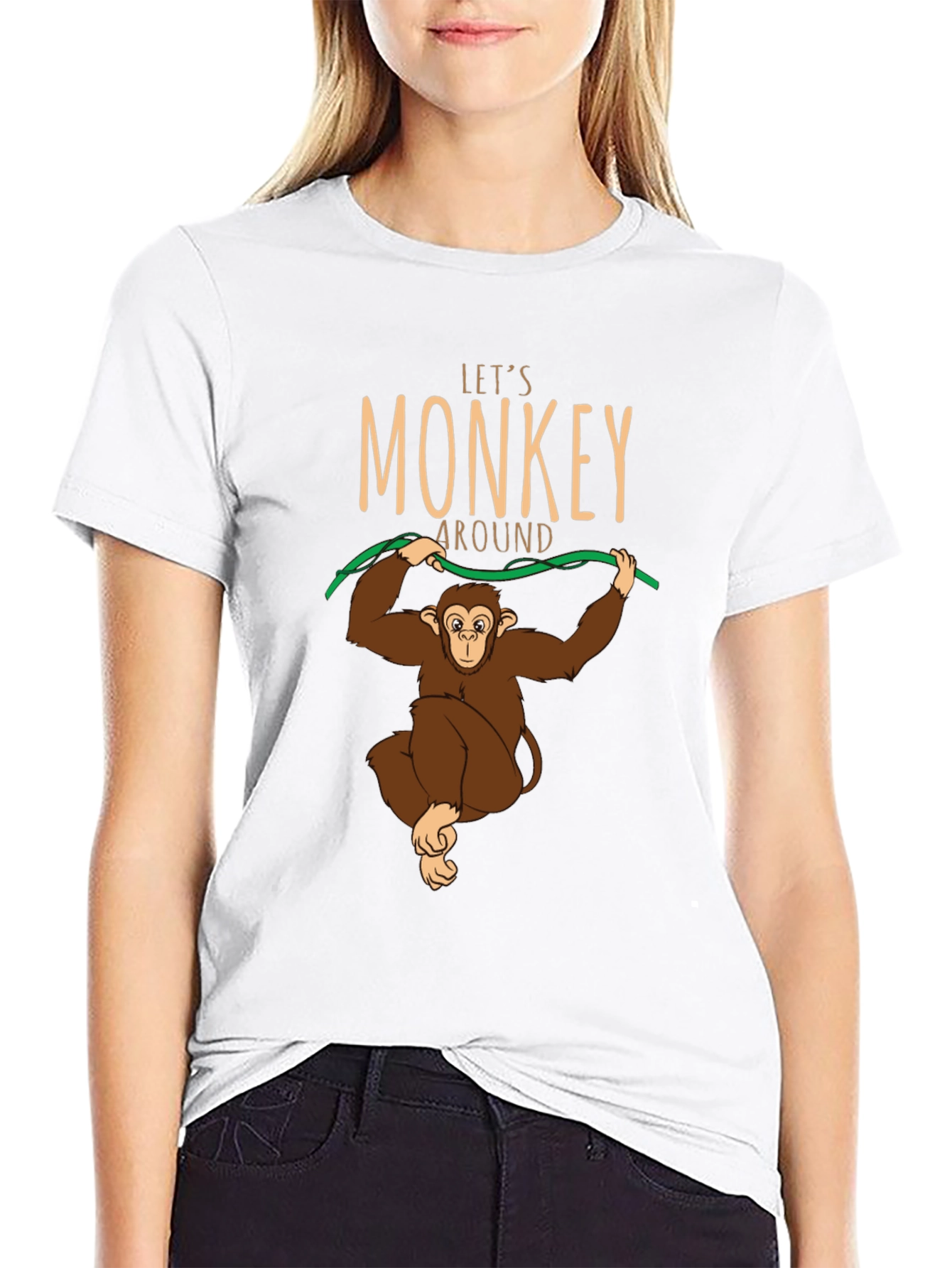 Lets Monkey Around T-Shirt - Fun Graphic Tee