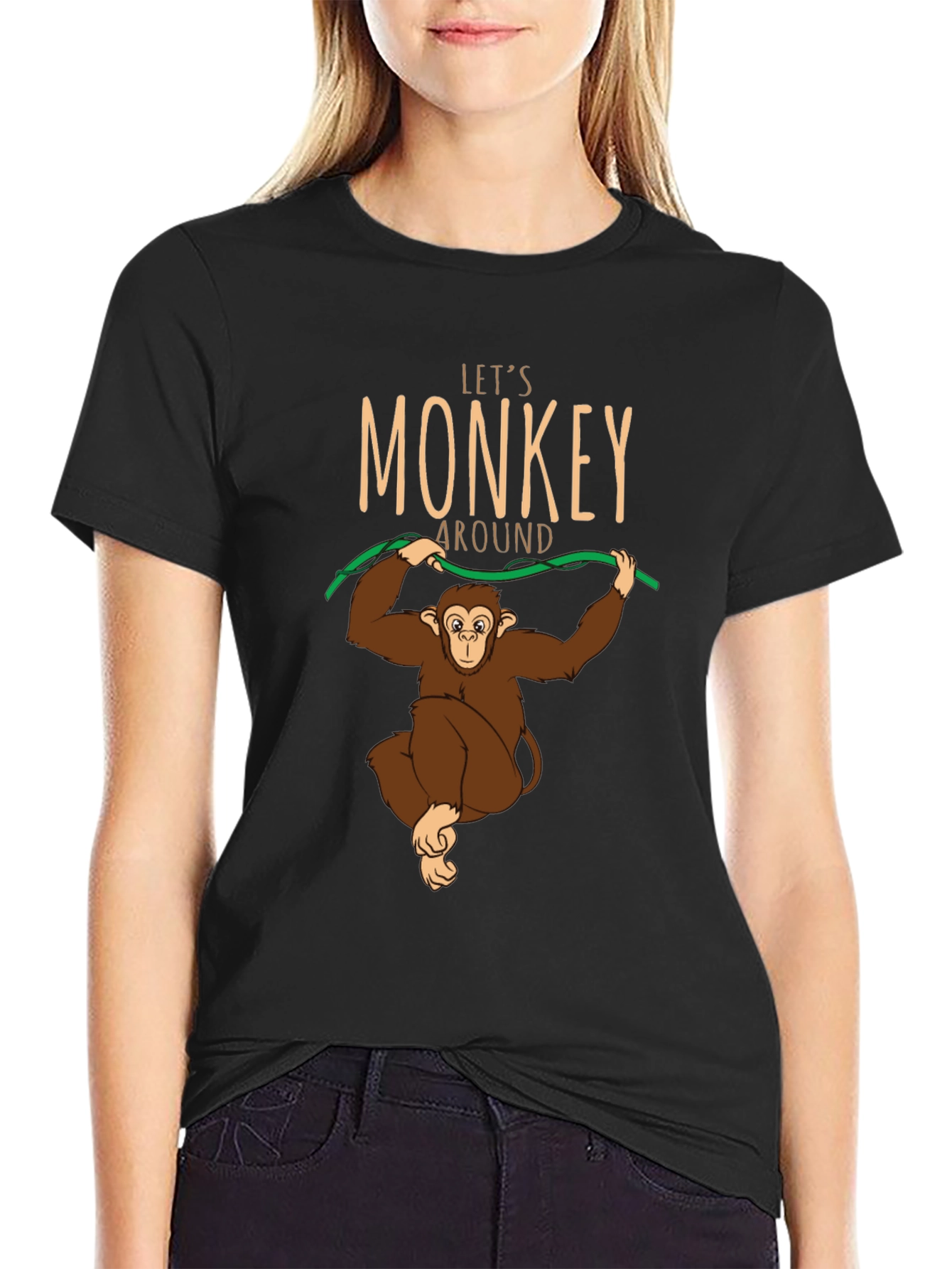 Lets Monkey Around T-Shirt - Fun Graphic Tee