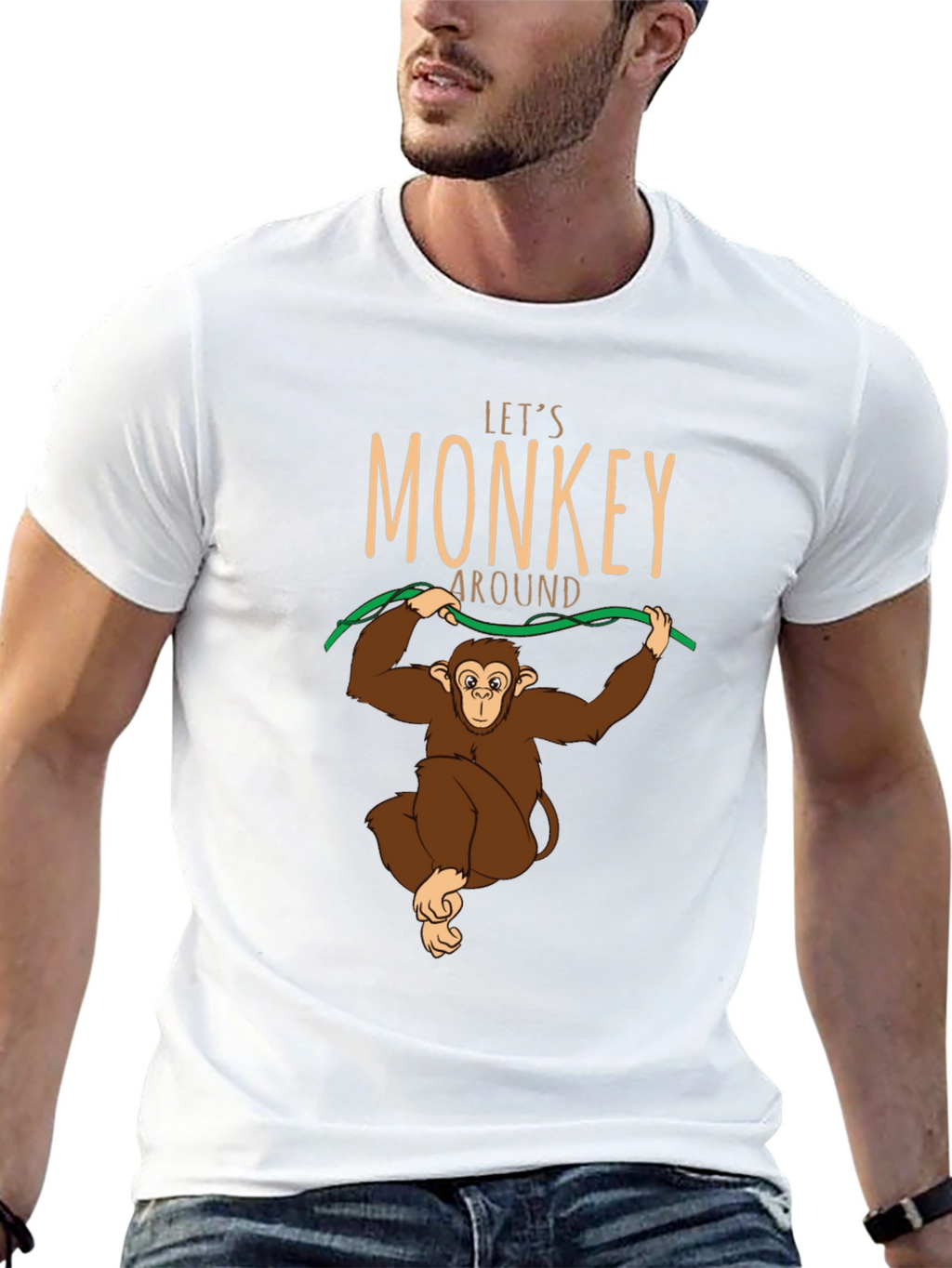 Lets Monkey Around T-Shirt - Fun Graphic Tee