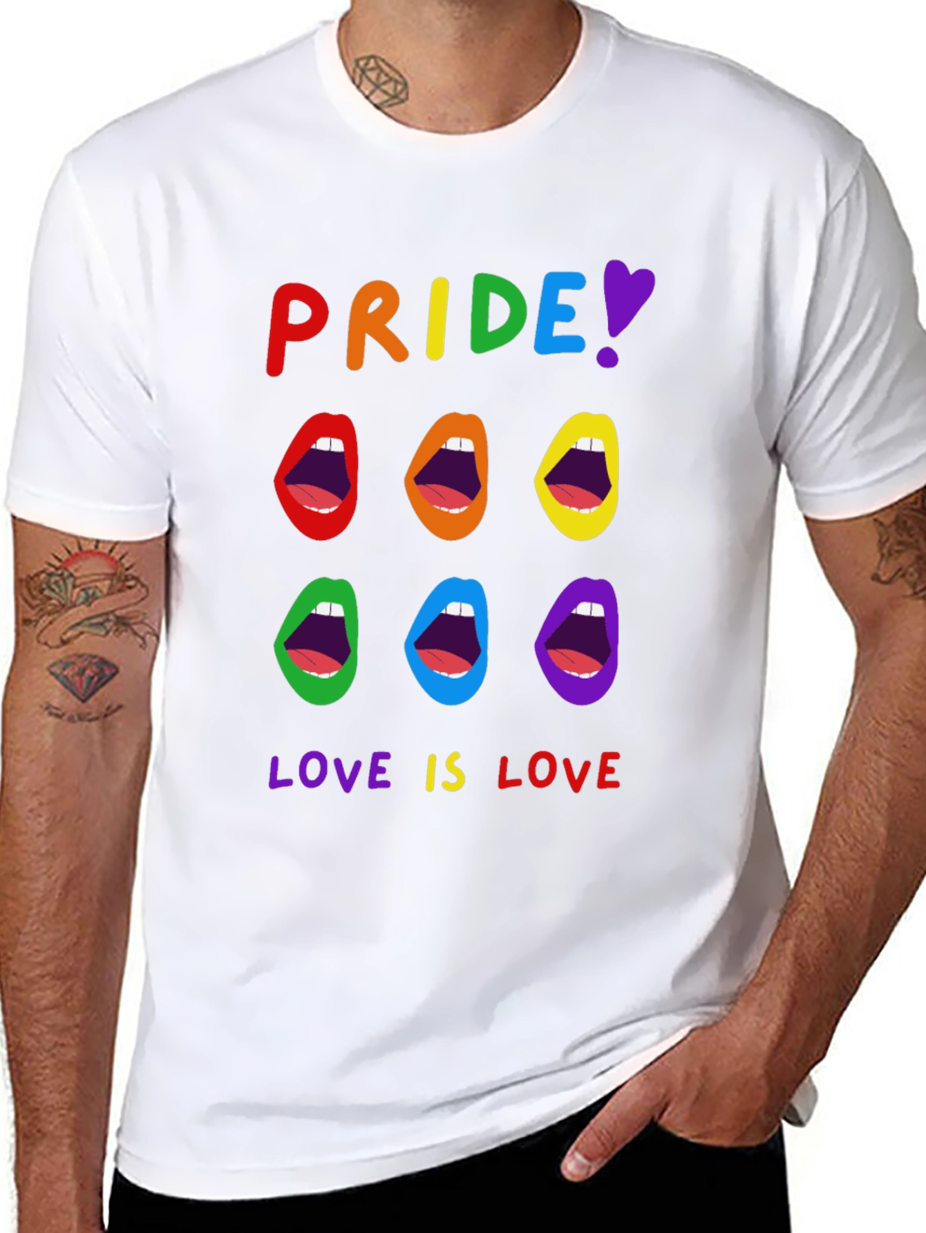 Pride Love is Love Rainbow T-Shirt