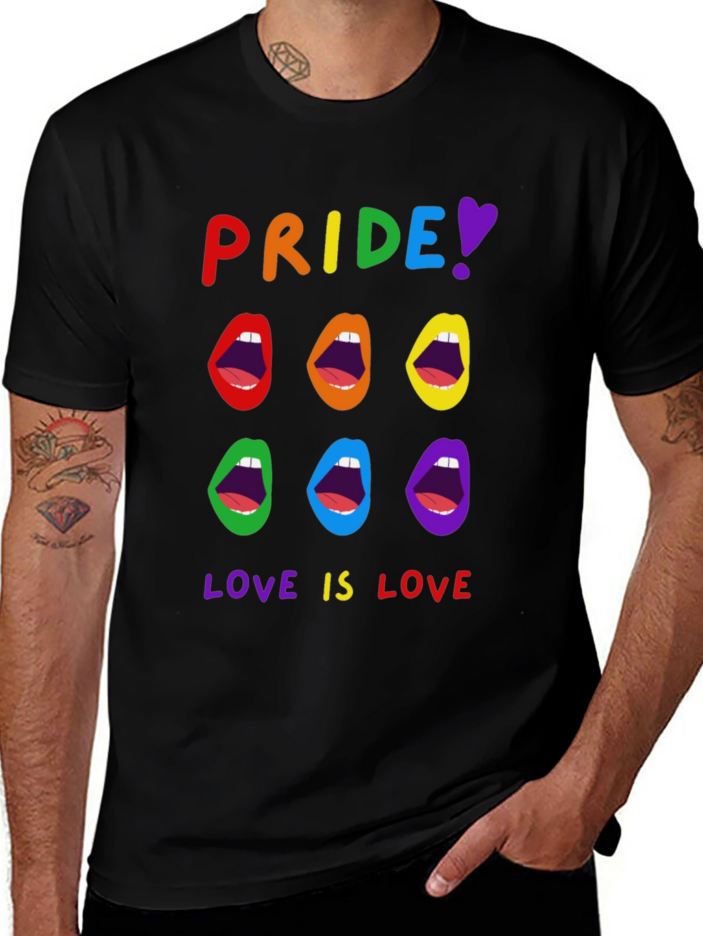 Pride Love is Love Rainbow T-Shirt