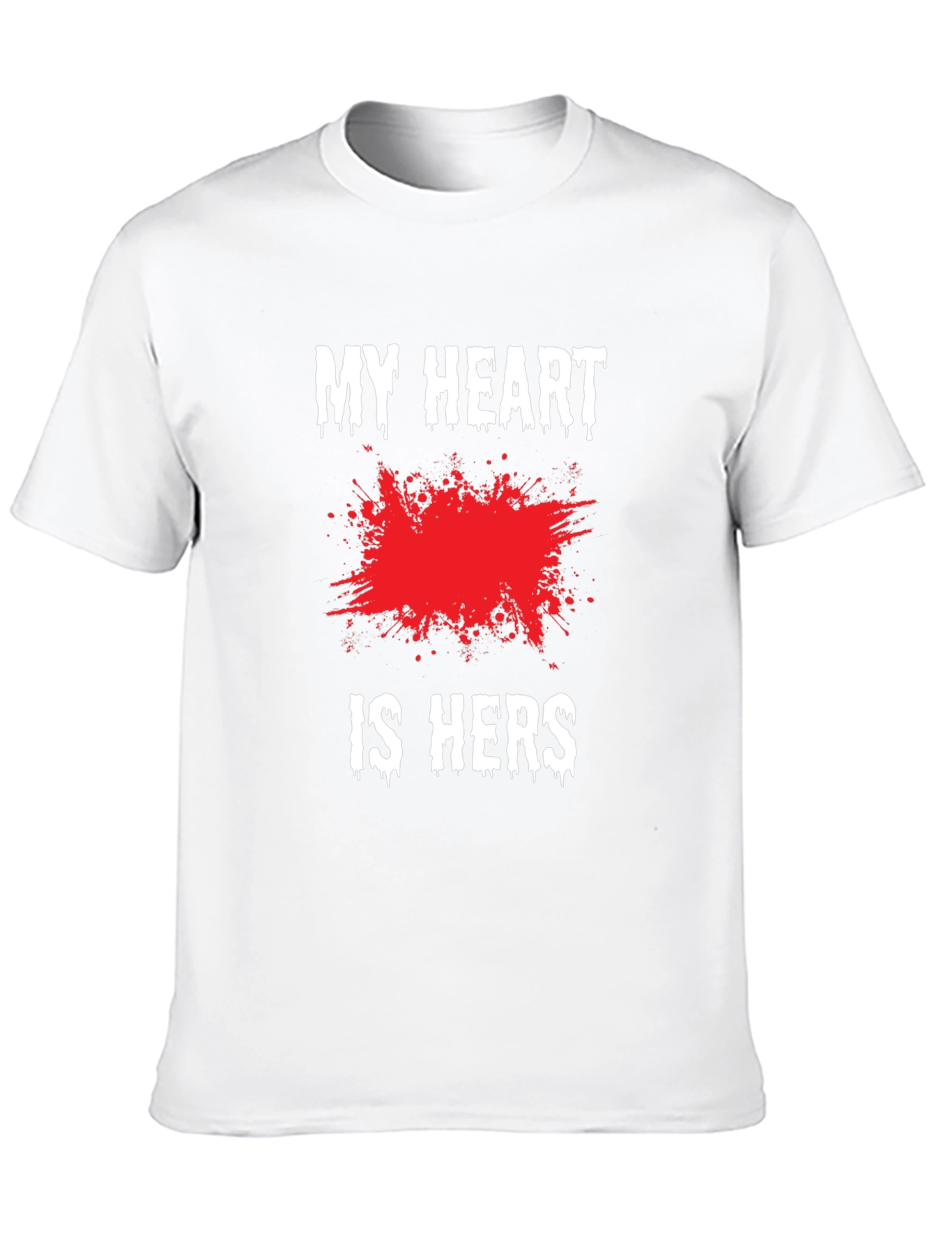 My Heart is Hers Black Graphic Tee