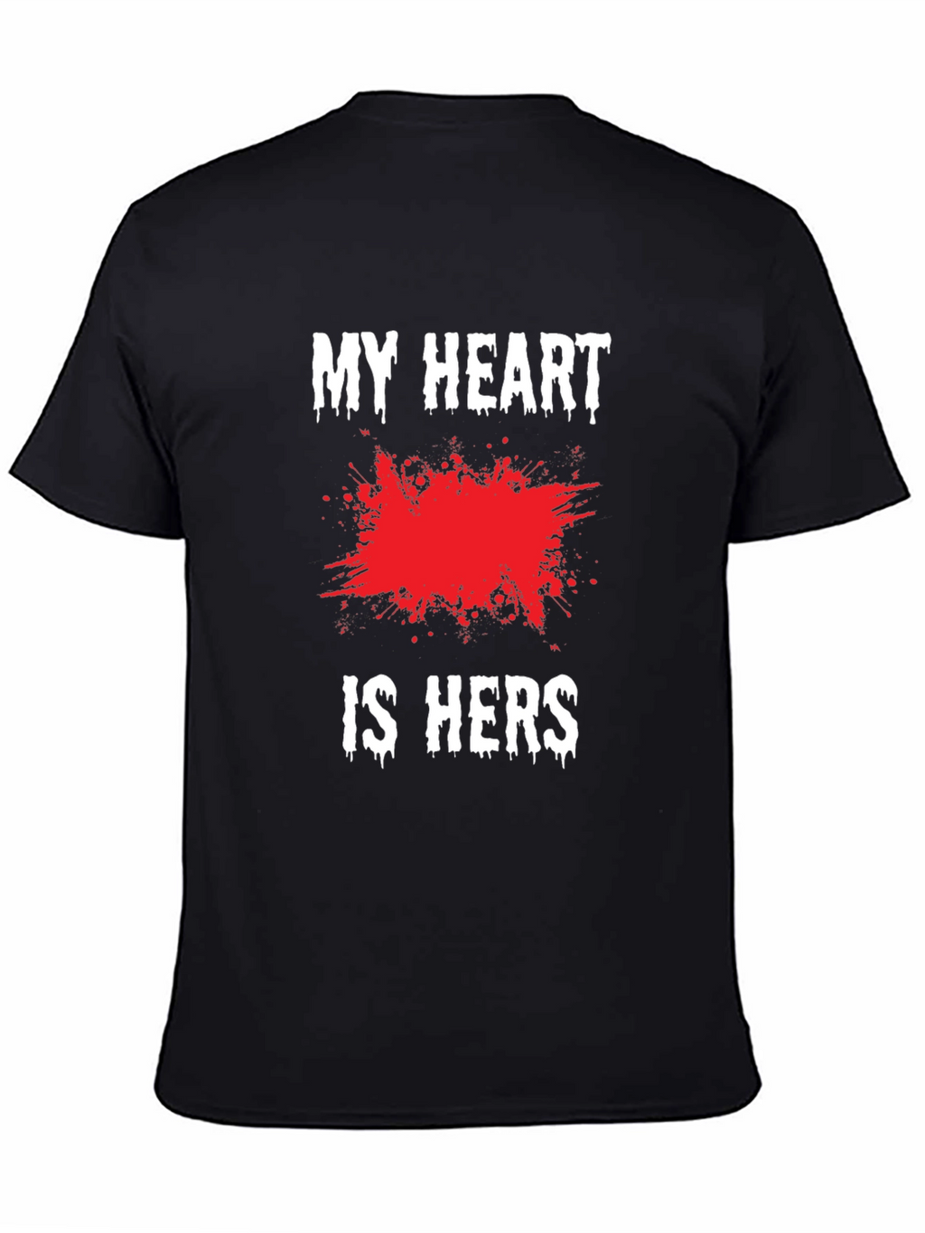 My Heart is Hers Black Graphic Tee