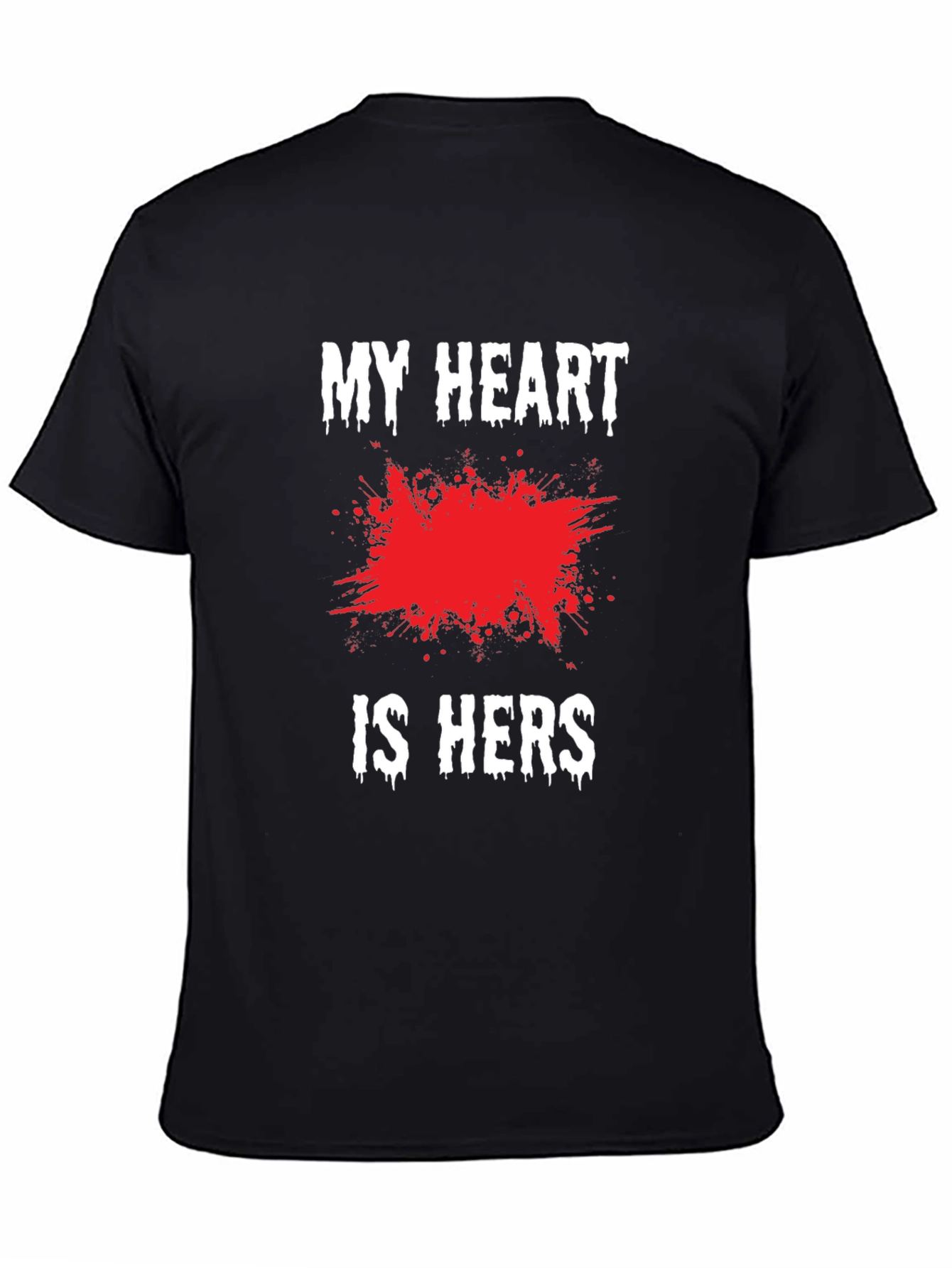 My Heart is Hers Black Graphic Tee