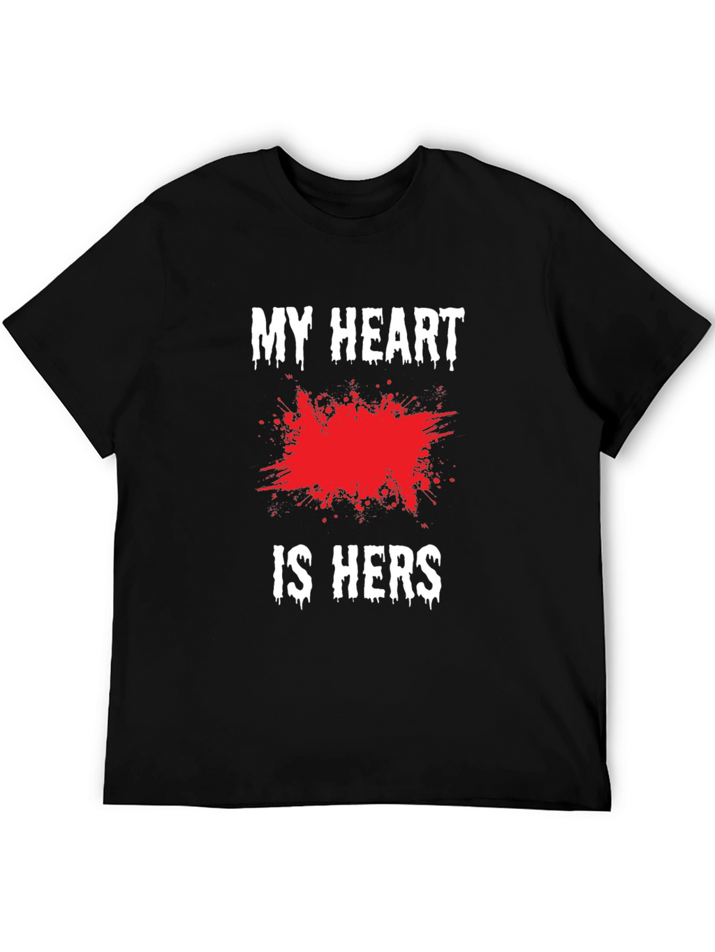My Heart is Hers Black Graphic Tee