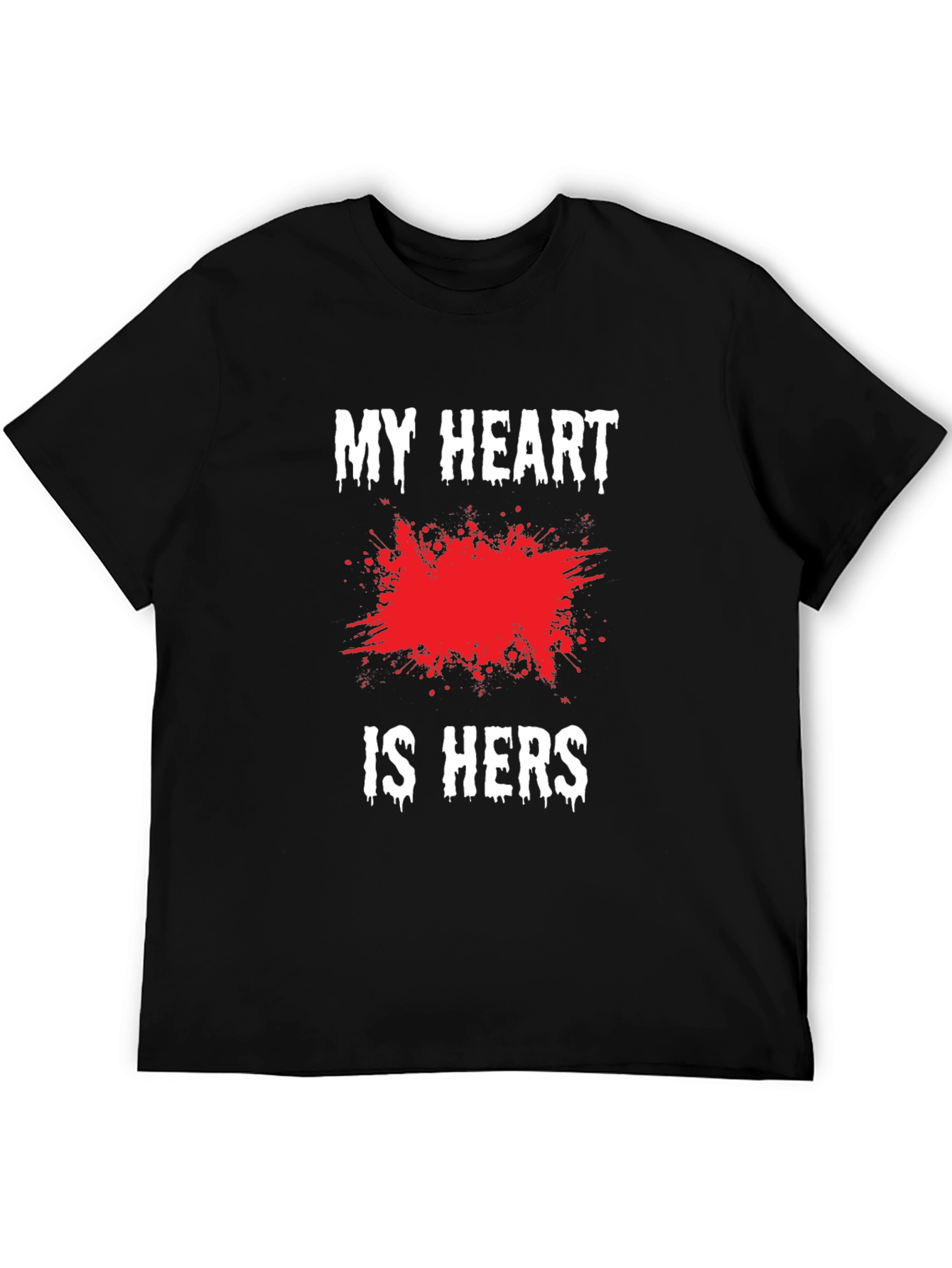 My Heart is Hers Black Graphic Tee