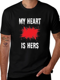 My Heart is Hers Black Graphic Tee