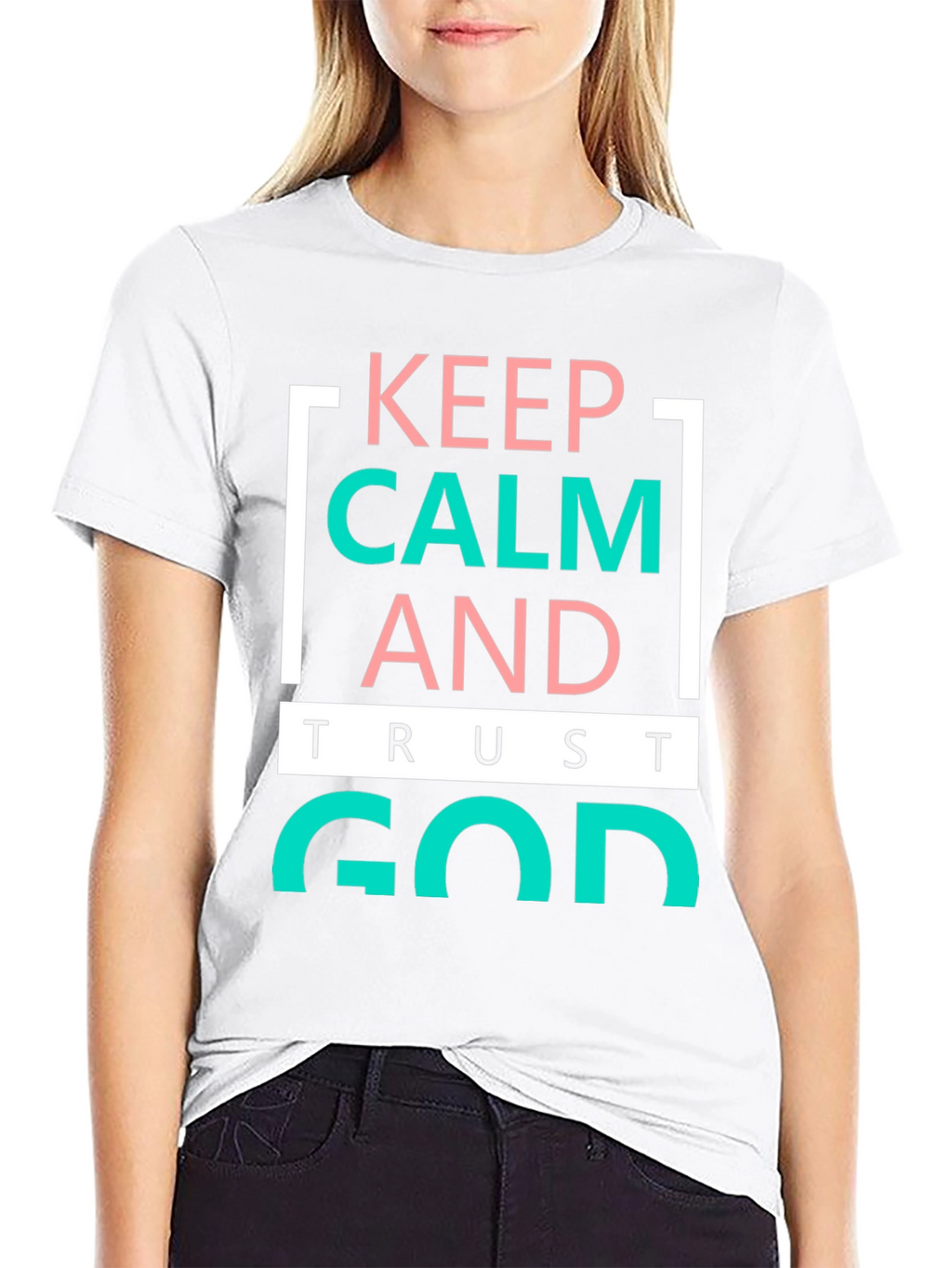 Keep Calm and Trust God Graphic Tee