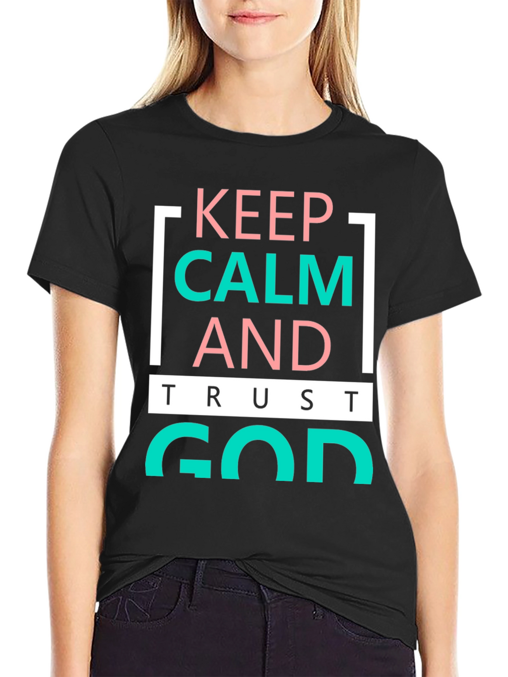 Keep Calm and Trust God Graphic Tee