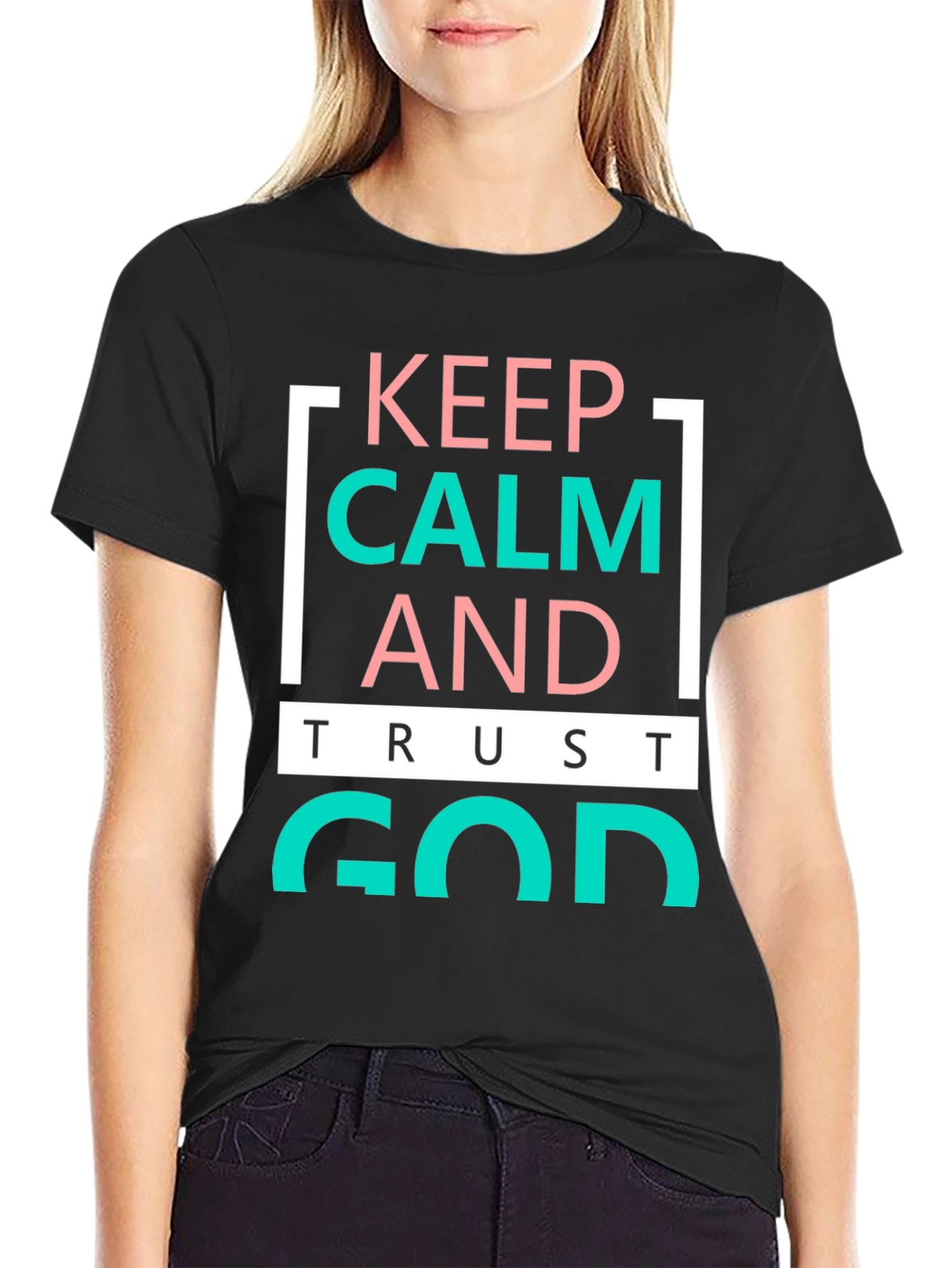 Keep Calm and Trust God Graphic Tee