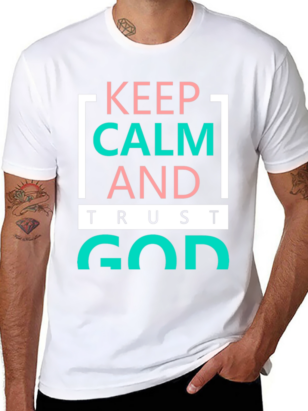 Keep Calm and Trust God Graphic Tee