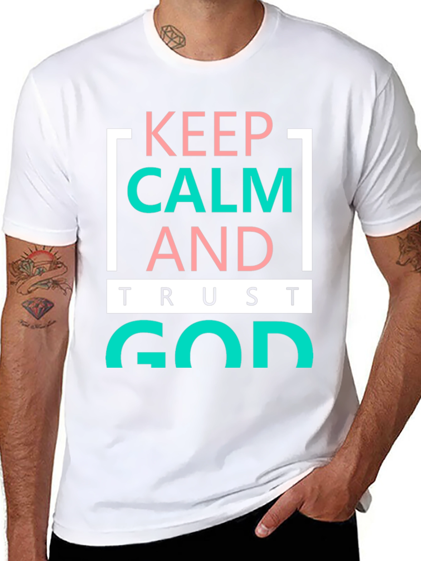 Keep Calm and Trust God Graphic Tee