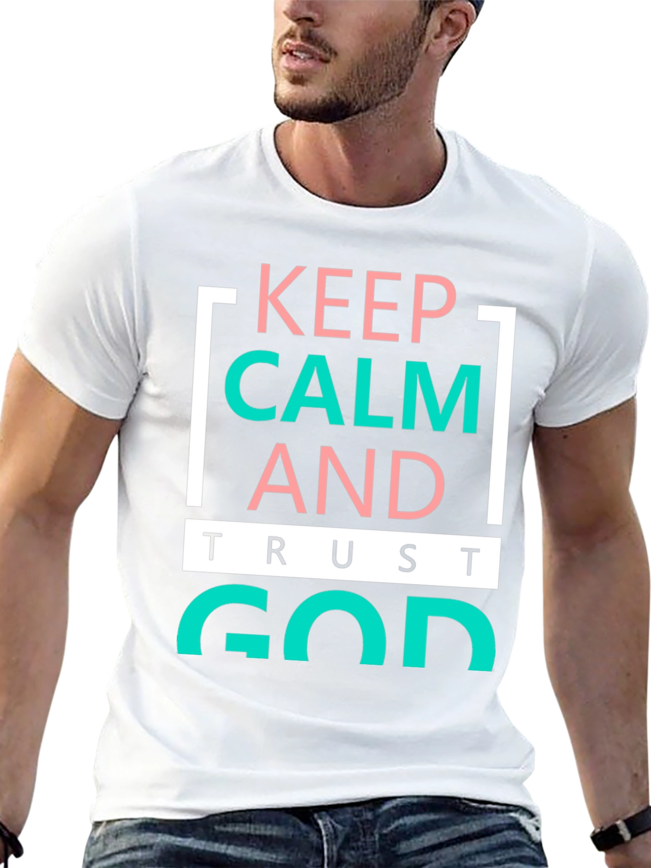 Keep Calm and Trust God Graphic Tee