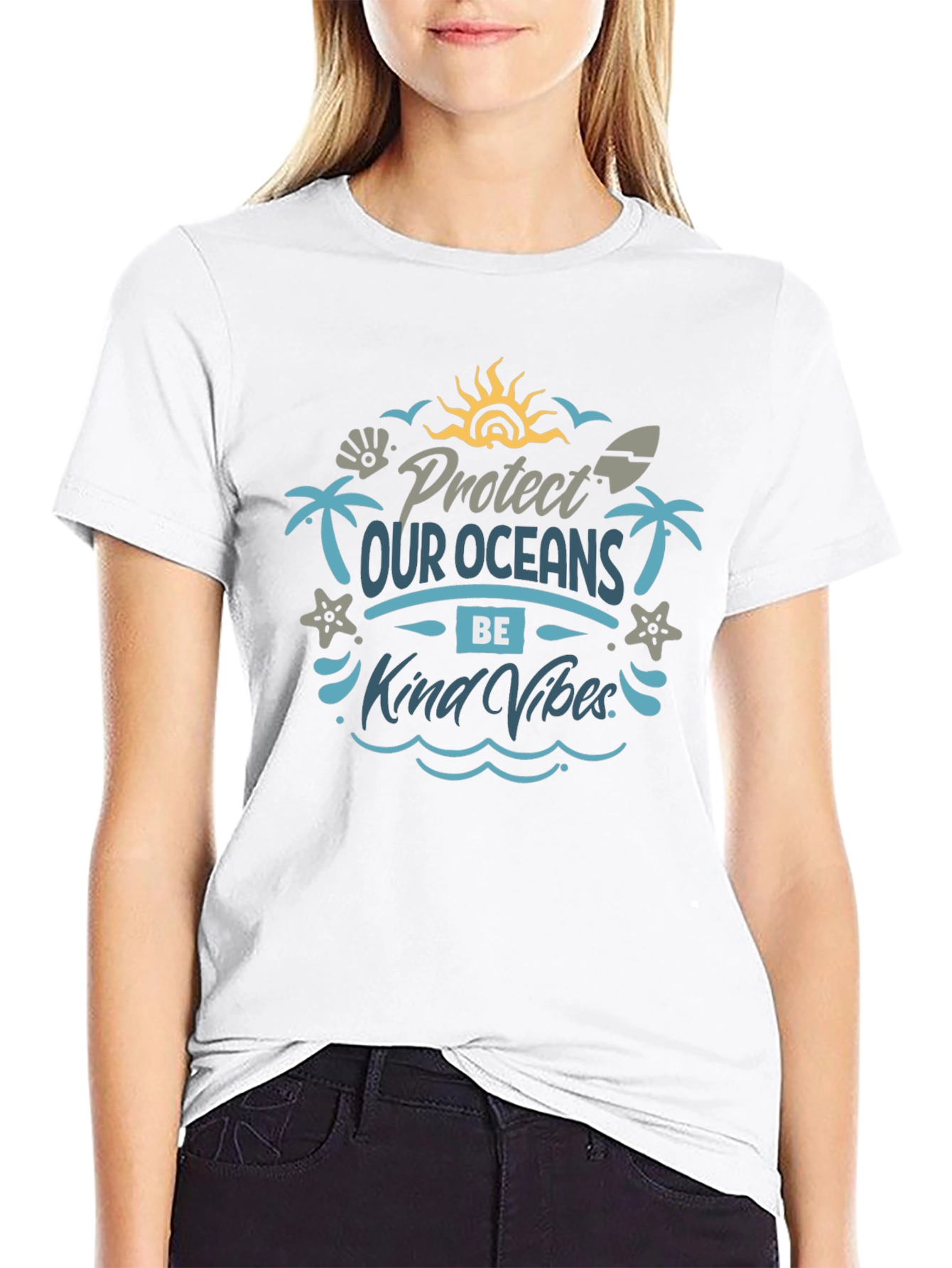 Protect Our Oceans T-Shirt: Kind Vibes Edition