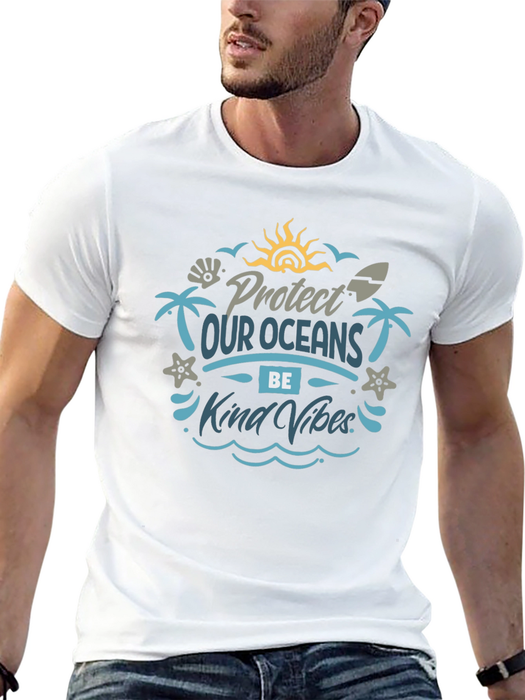 Protect Our Oceans T-Shirt: Kind Vibes Edition