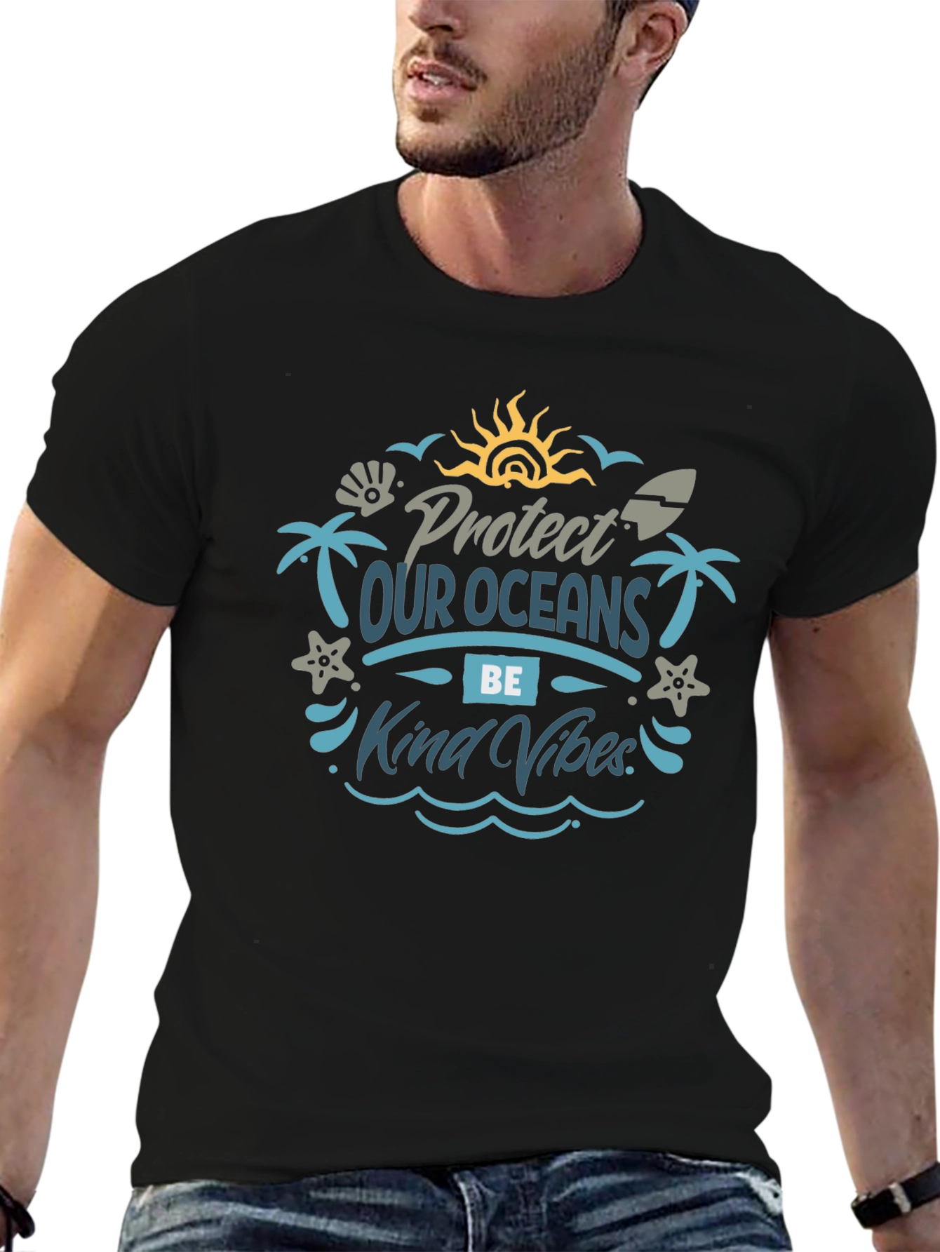Protect Our Oceans T-Shirt: Kind Vibes Edition