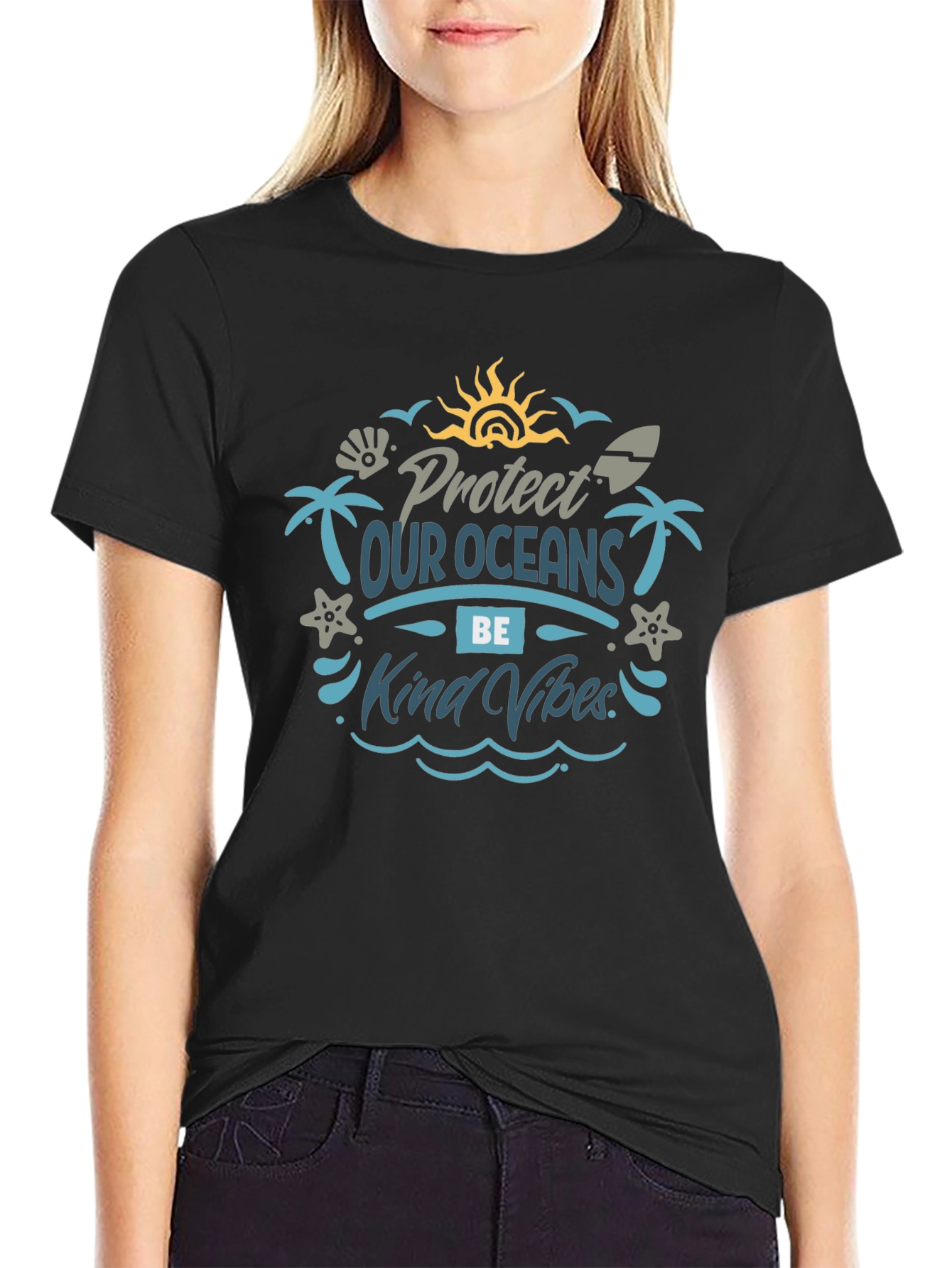 Protect Our Oceans T-Shirt: Kind Vibes Edition