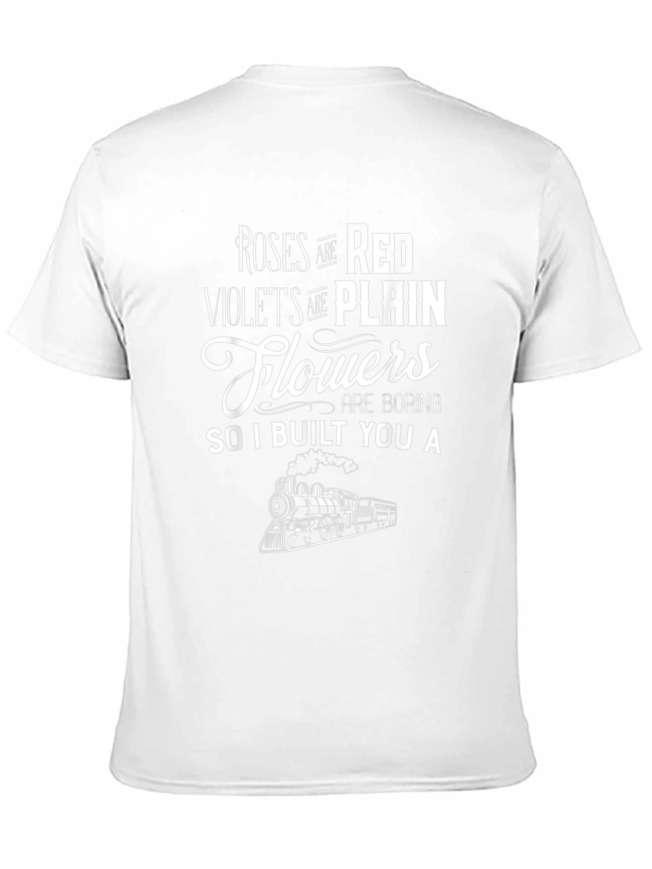 Roses are Red Train Graphic Tee - Black