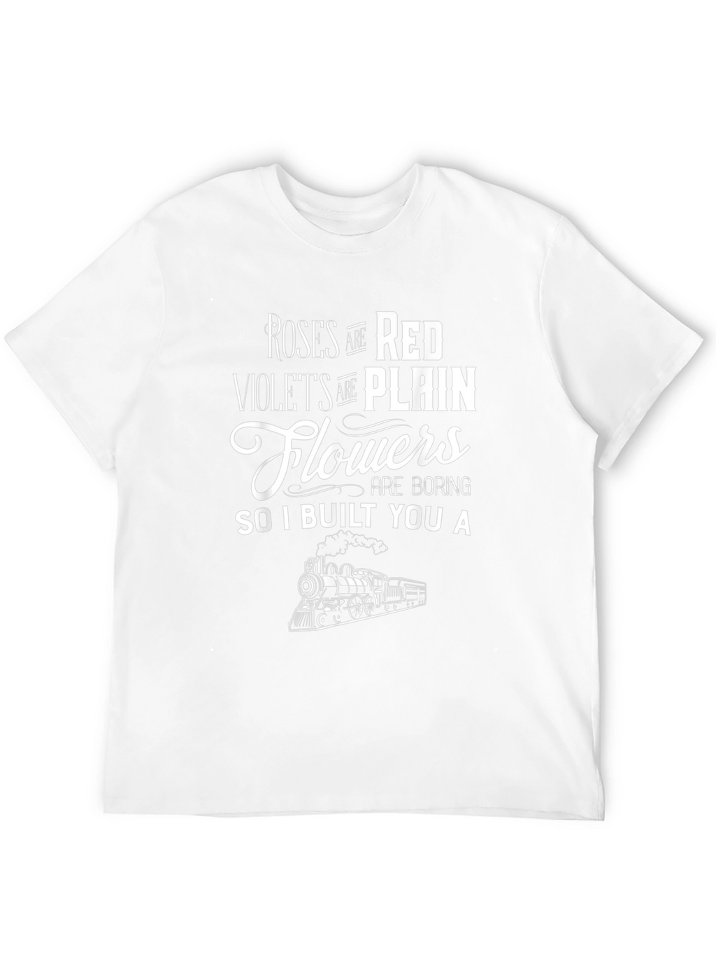 Roses are Red Train Graphic Tee - Black