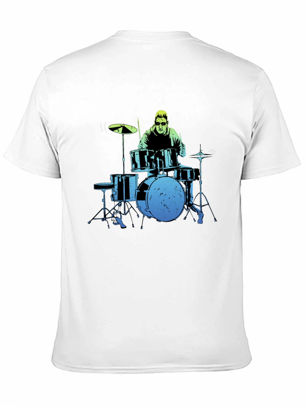 Drummer Graphic Tee - Black Cotton T-Shirt