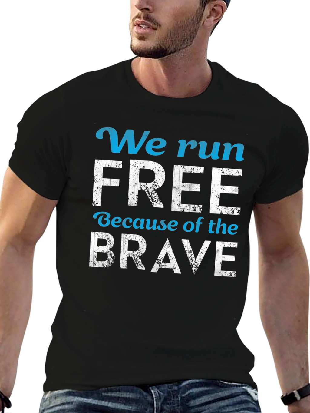 We Run Free Patriotic T-Shirt