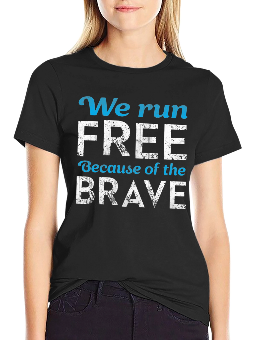 We Run Free Patriotic T-Shirt