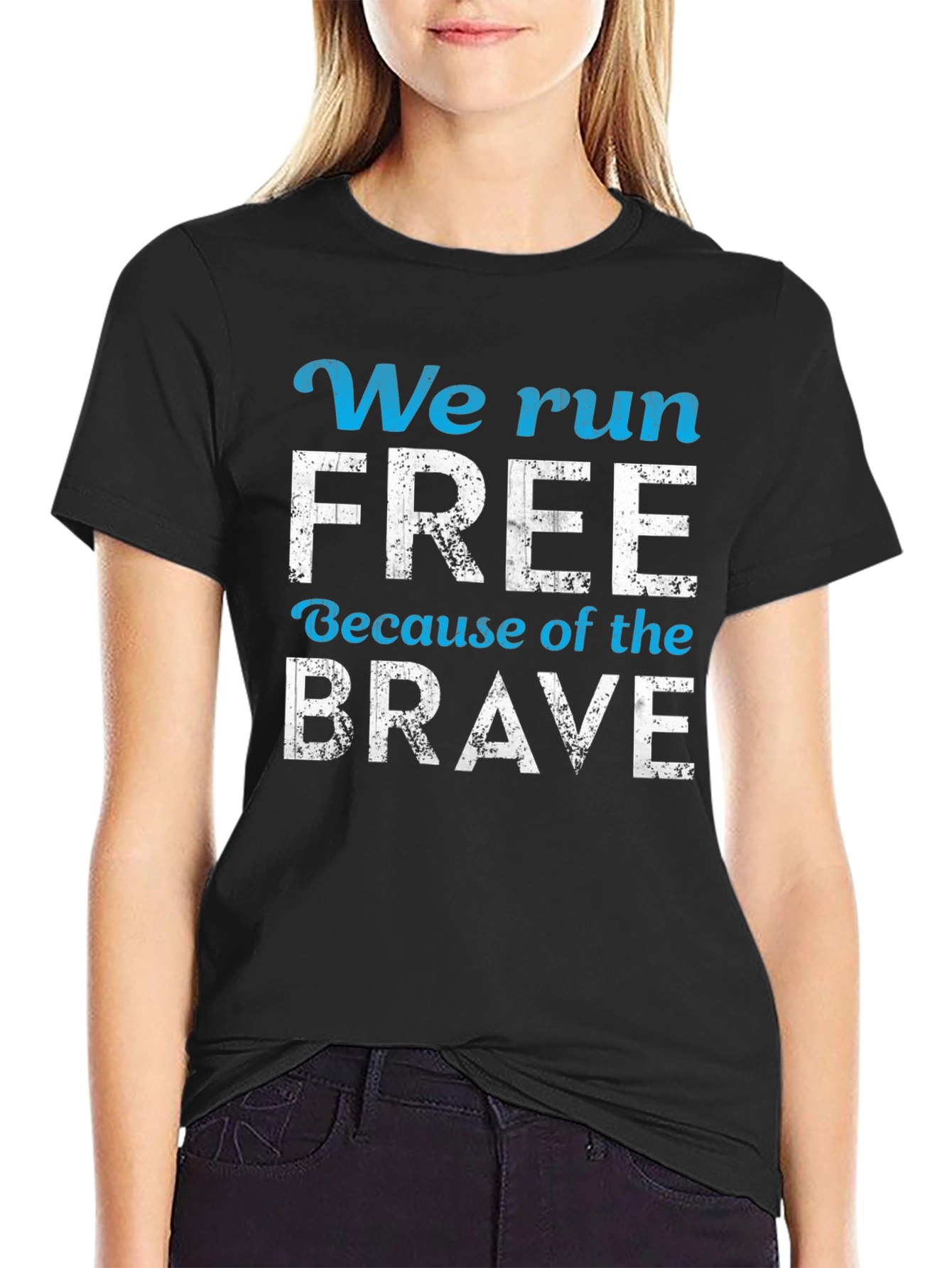 We Run Free Patriotic T-Shirt