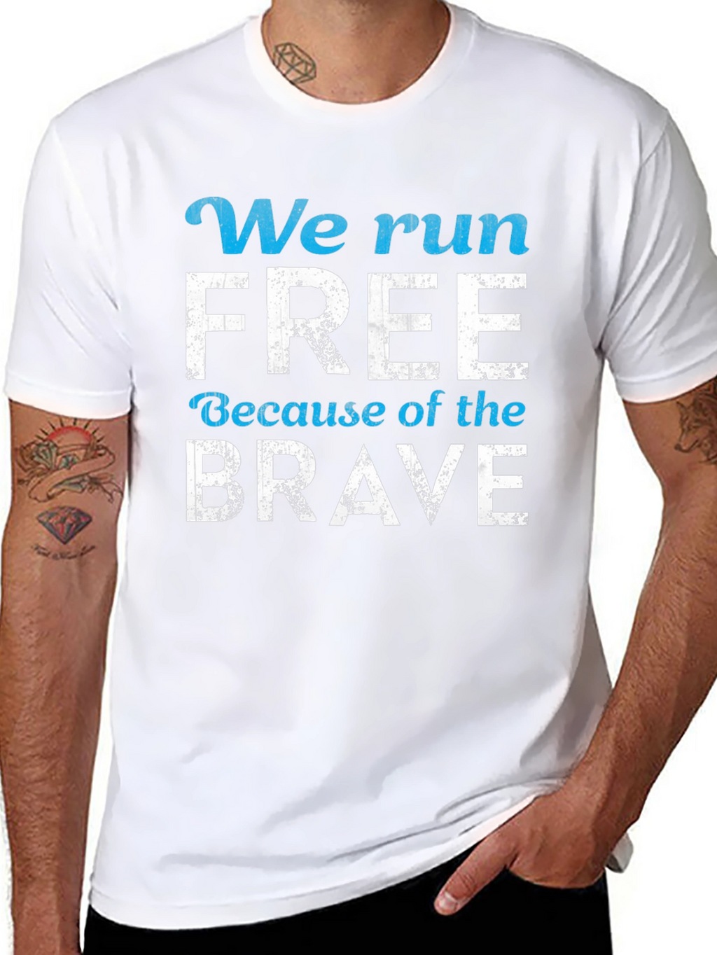 We Run Free Patriotic T-Shirt